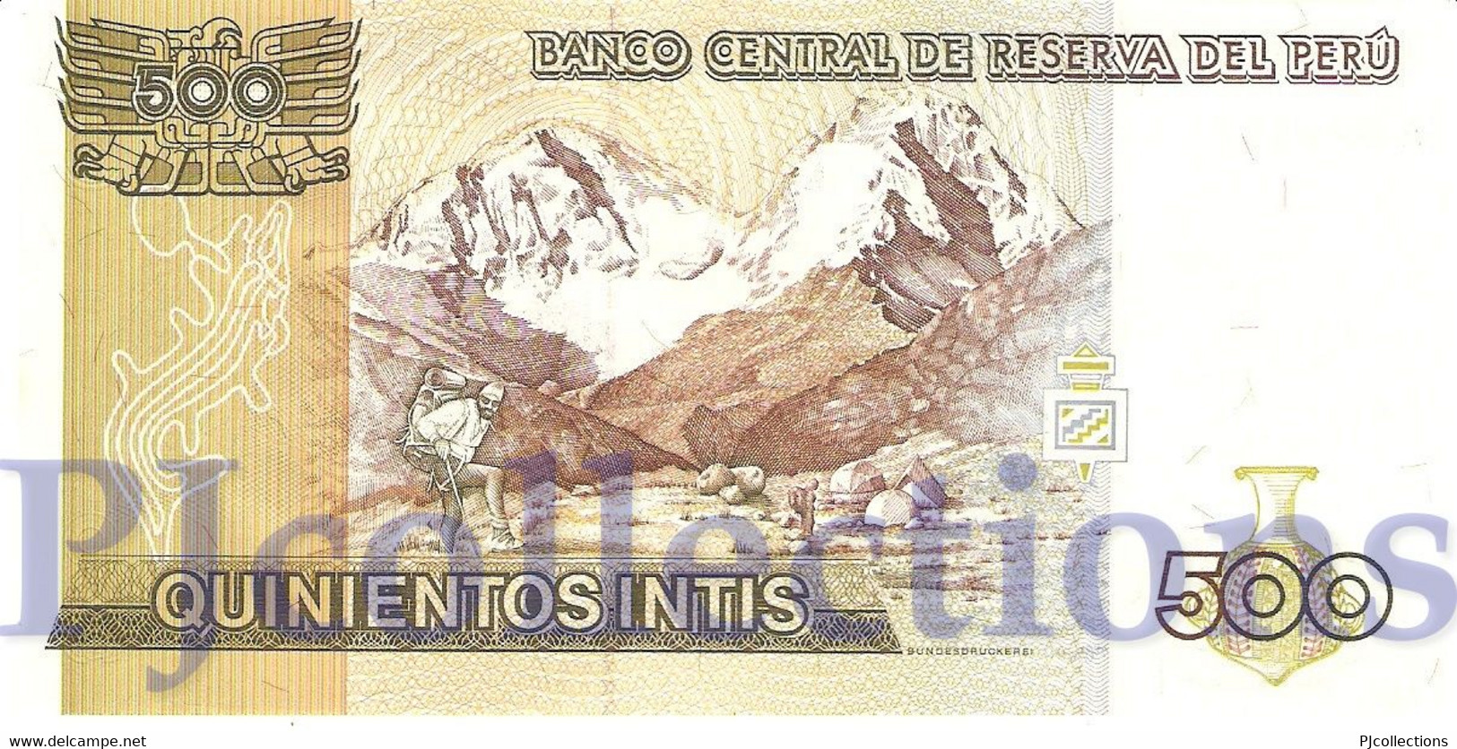 PERU' 500 INTIS 1987 PICK 134b UNC - Pérou