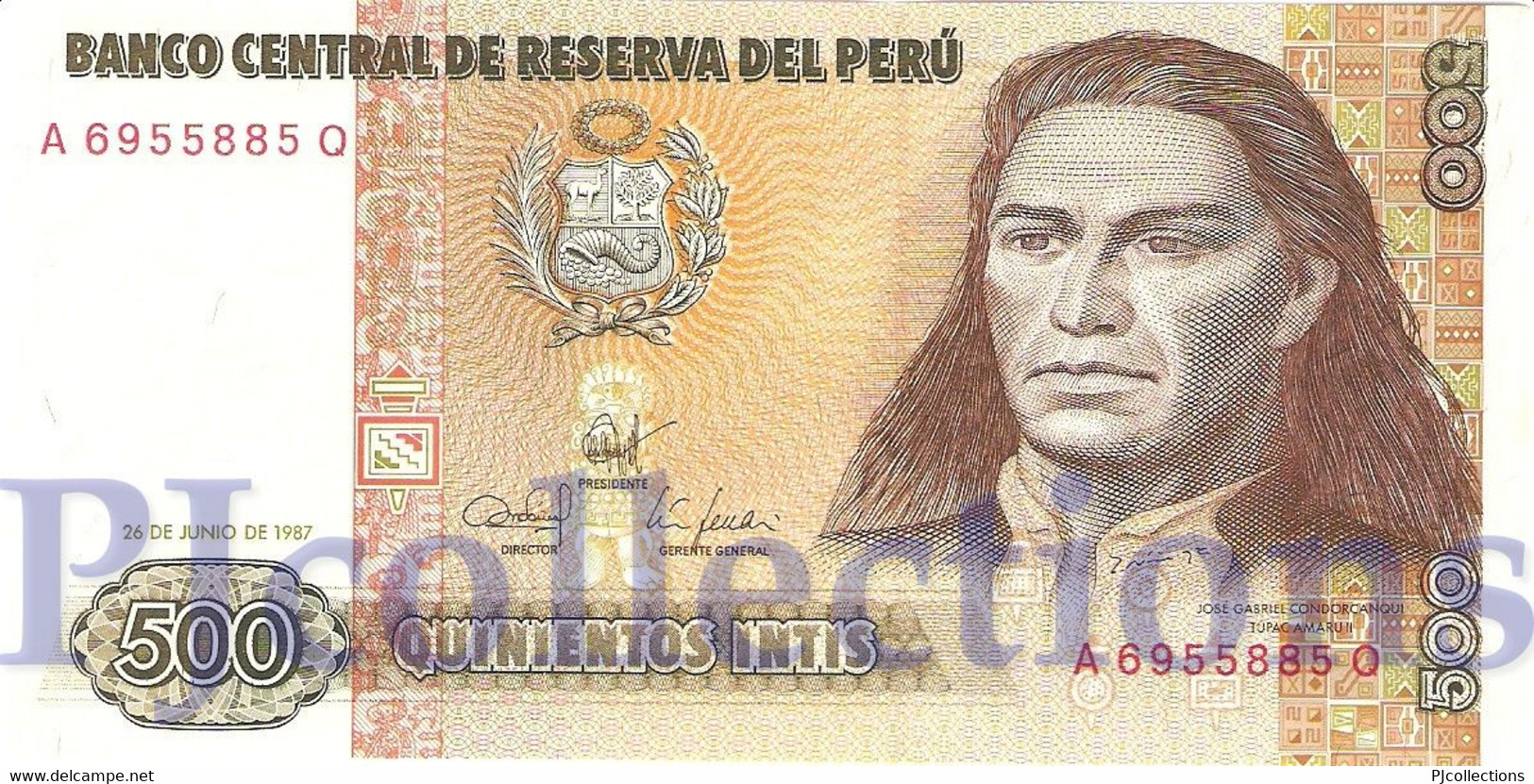 PERU' 500 INTIS 1987 PICK 134b UNC - Pérou