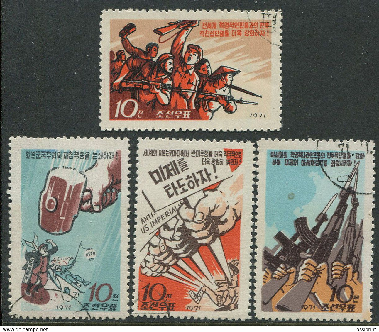 China:Used Stamps Serie Guns, Hammer, Imperialism, 1971 - Used Stamps