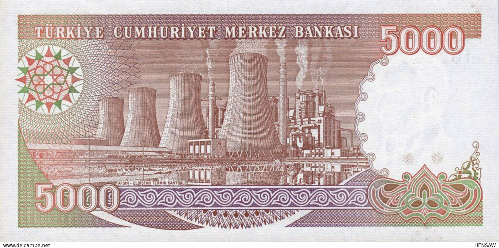 TURKEY TURQUIA 5000 LIRASI P 198 1970 UNC SC NUEVO - Turquie