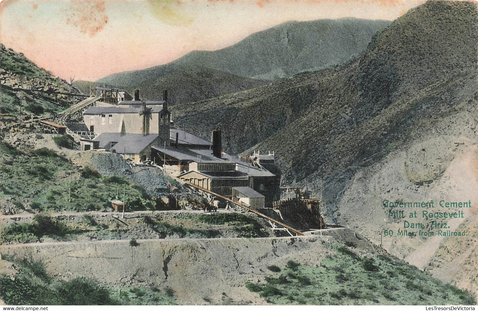 CPA ETATS UNIS - Mill At Roosevelt Dam - Ariz - Oblitéré A Phoenix En 1908 - Autres & Non Classés