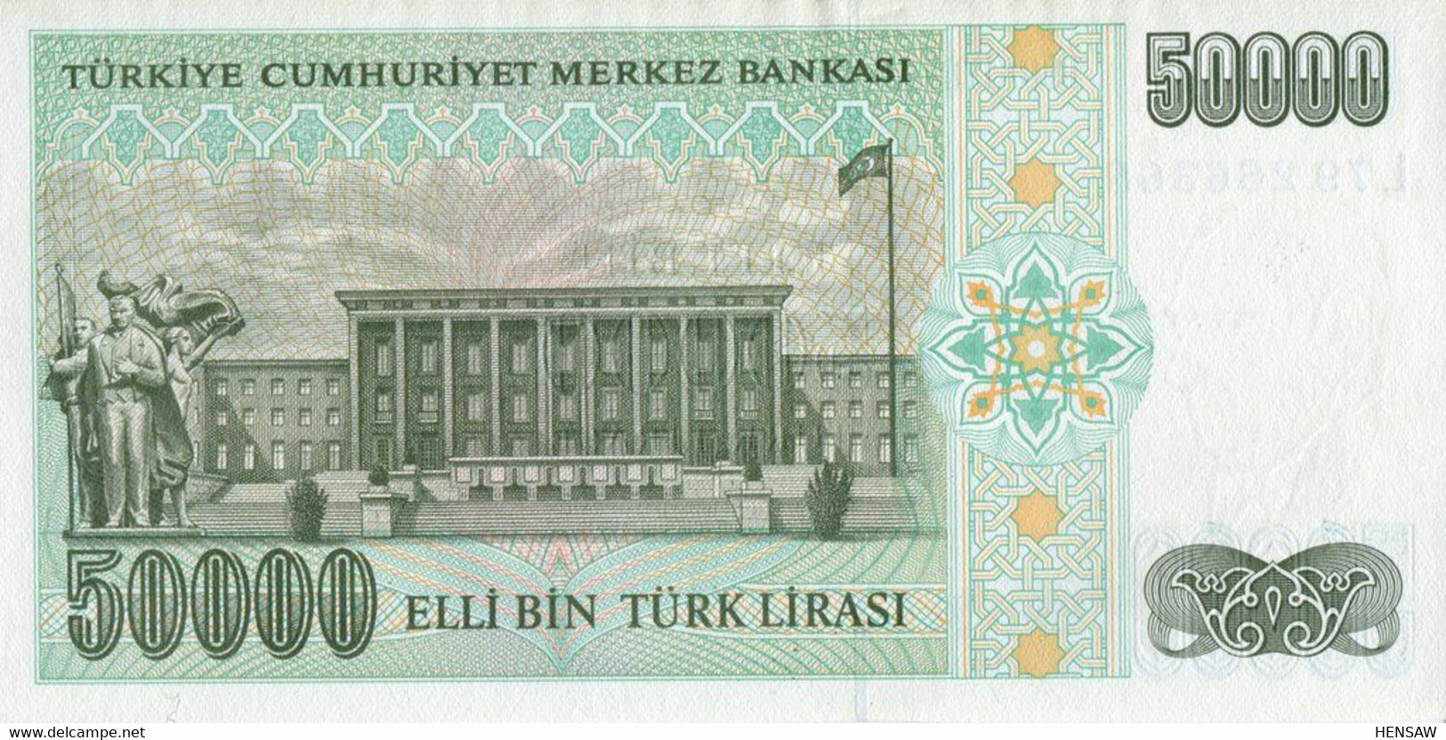 TURKEY TURQUIA 50000 LIRASI P 204 1970 UNC SC NUEVO - Turquie
