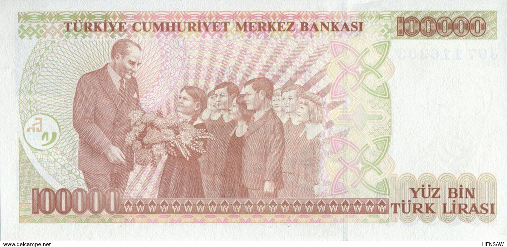 TURKEY TURQUIA 100000 LIRASI P 206 1970 UNC SC NUEVO - Turquie