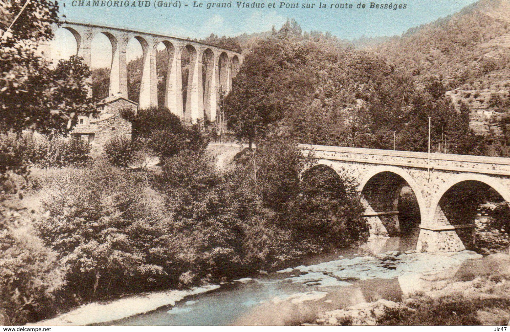 - 30 - CHAMBORIGAUD (Gard) - Le Grand Viaduc Et Pont Sur La Route De Bessèges - - Chamborigaud