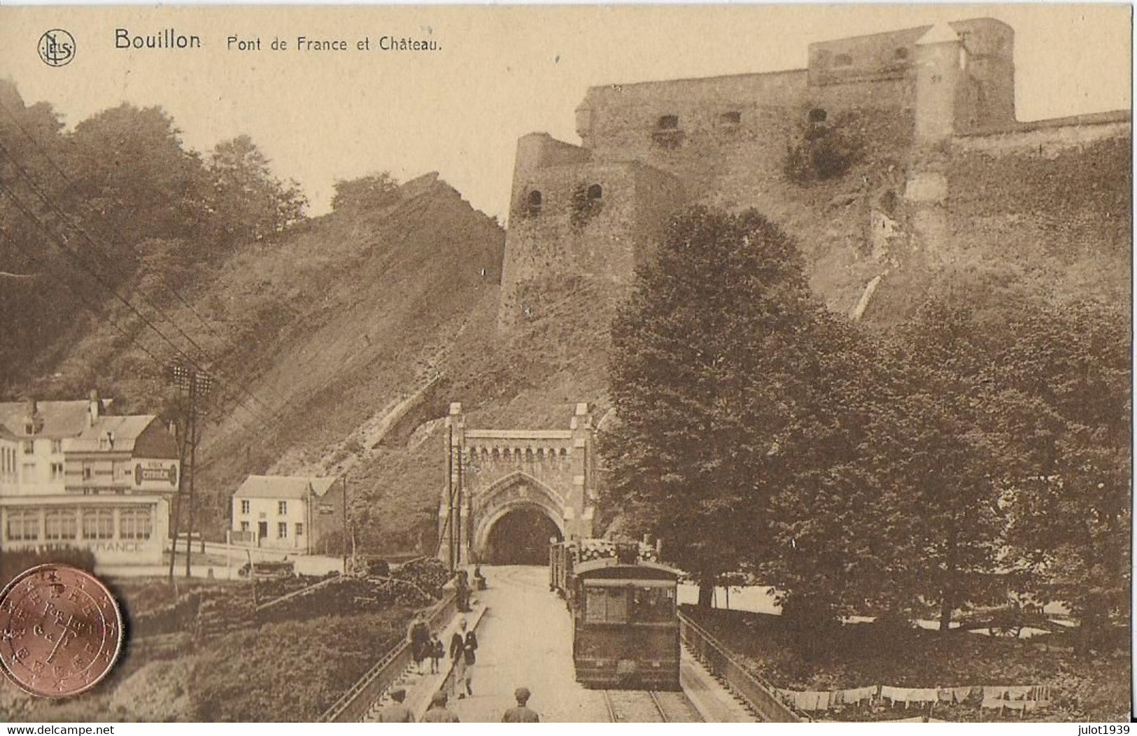 AA+.... BOUILLON ..-- TRAM Sur Le PONT De FRANCE . 19?? Vers BXL ( Melle L. GAVROY ) . Vverso . - Bouillon