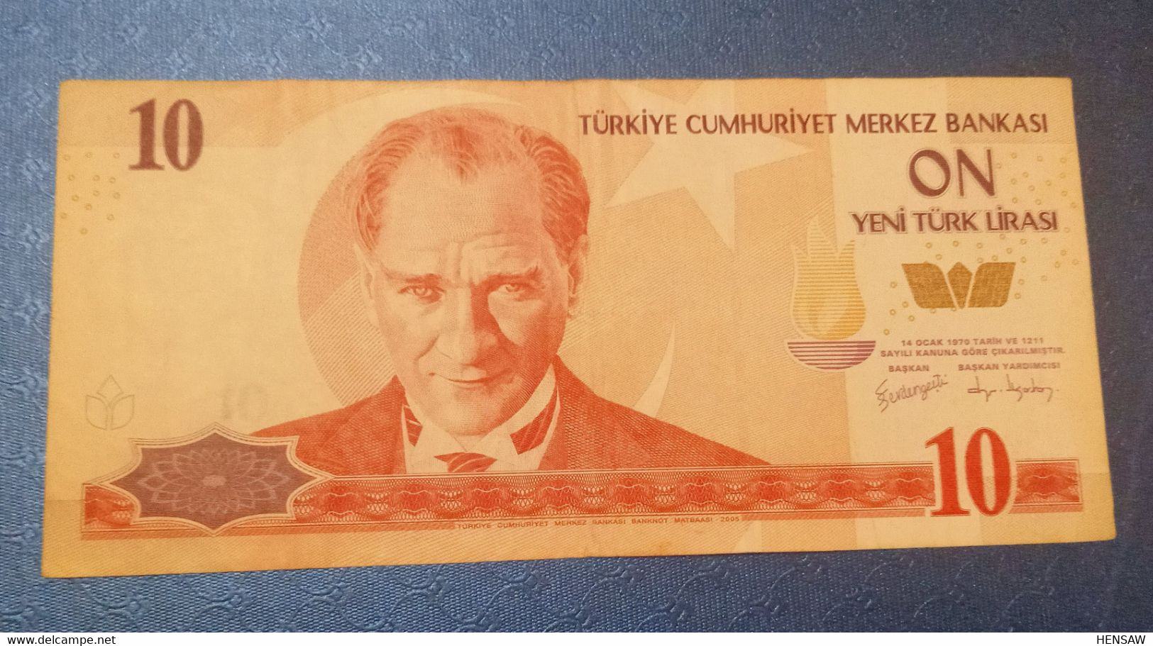 TURKEY TURQUIA 10 LIRASI P 218 2005 USED USADO VF+ - Turquie