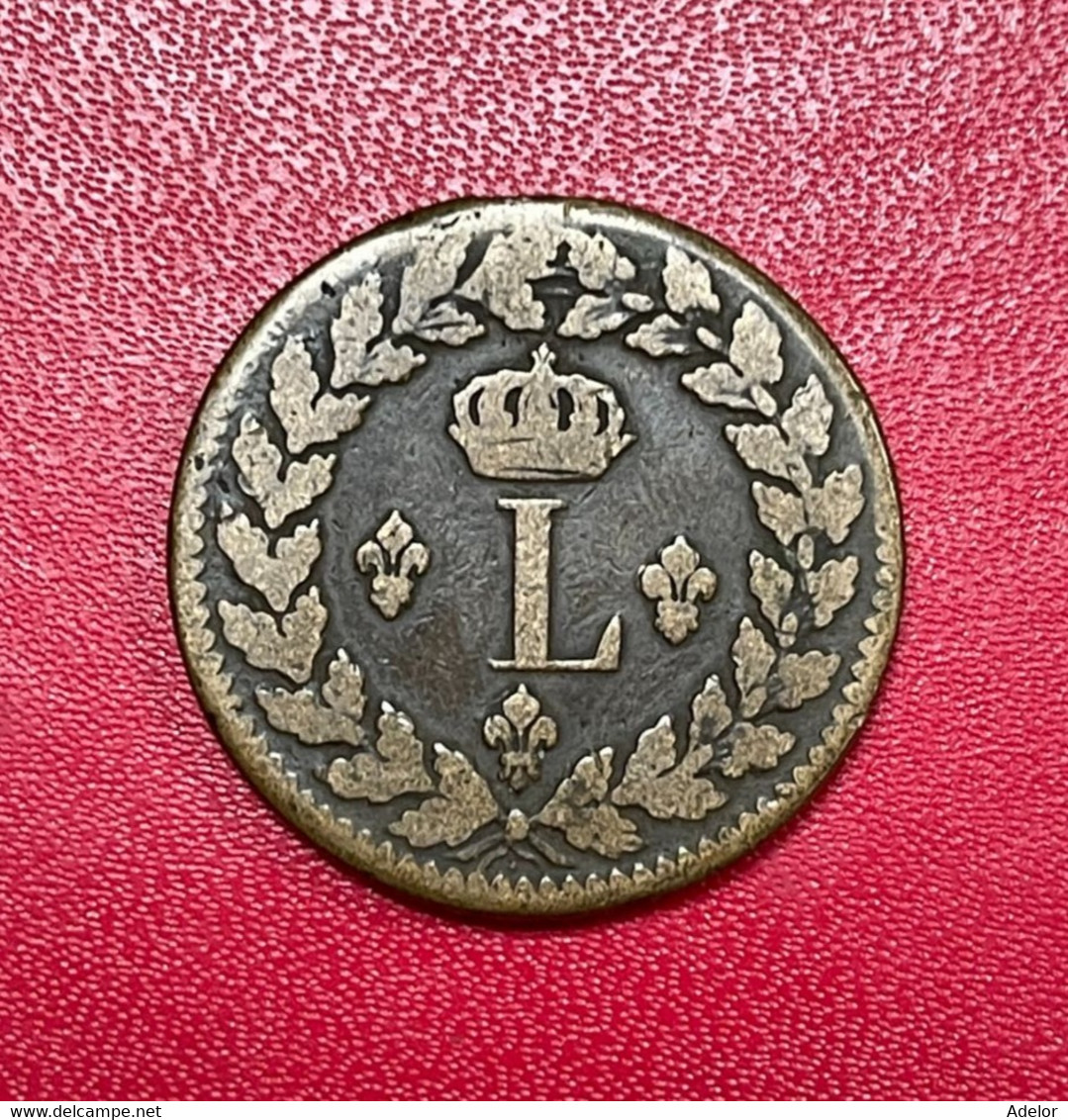 Belle Monnaie Louis XVIII De 1 Décime 1818 BB. Etat TB - Altri & Non Classificati