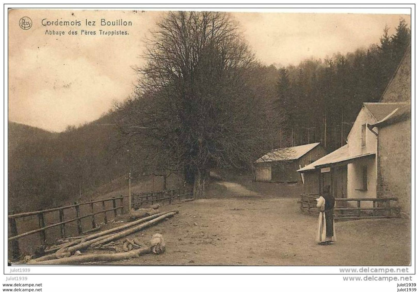 CORDEMOIS ..-- BOUILLON ..-- Abbaye Des Pères Trappistes . 1912 Vers MONS . Voir Verso . - Bouillon