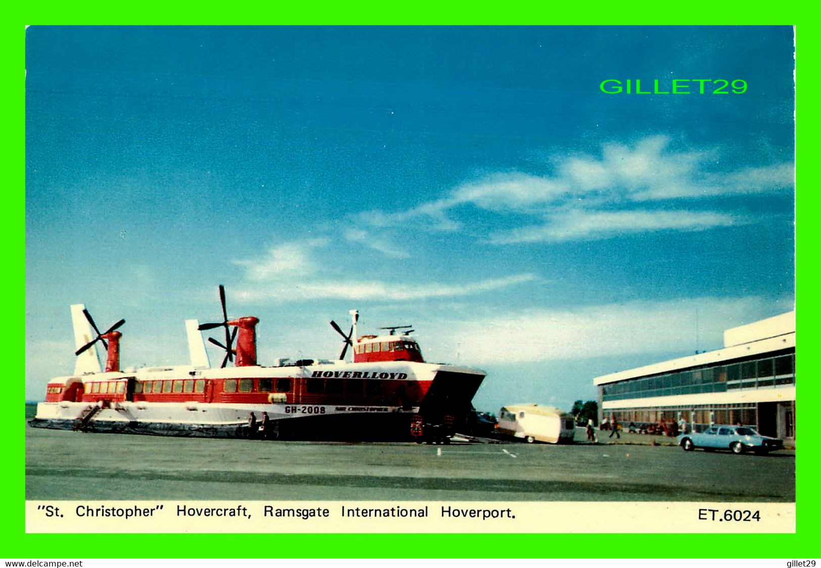 BATEAU, SHIP, AÉROGLISSEURS - " ST CHRISTOPHER " HOVERCRAFT, RAMSGATE INTERNATIONAL HOVERPORT - - Luftkissenfahrzeuge