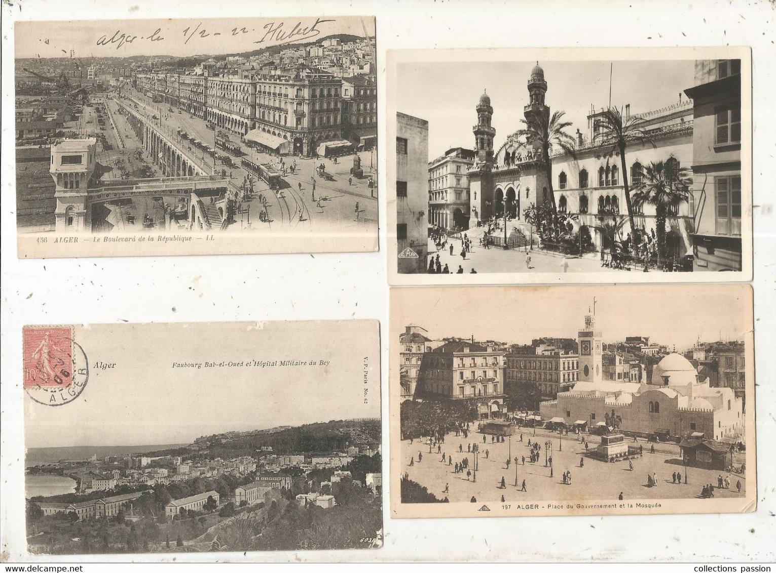 Cp, ALGERIE, ALGER, 4 SCANS , LOT DE 16 CARTES POSTALES - 5 - 99 Cartes