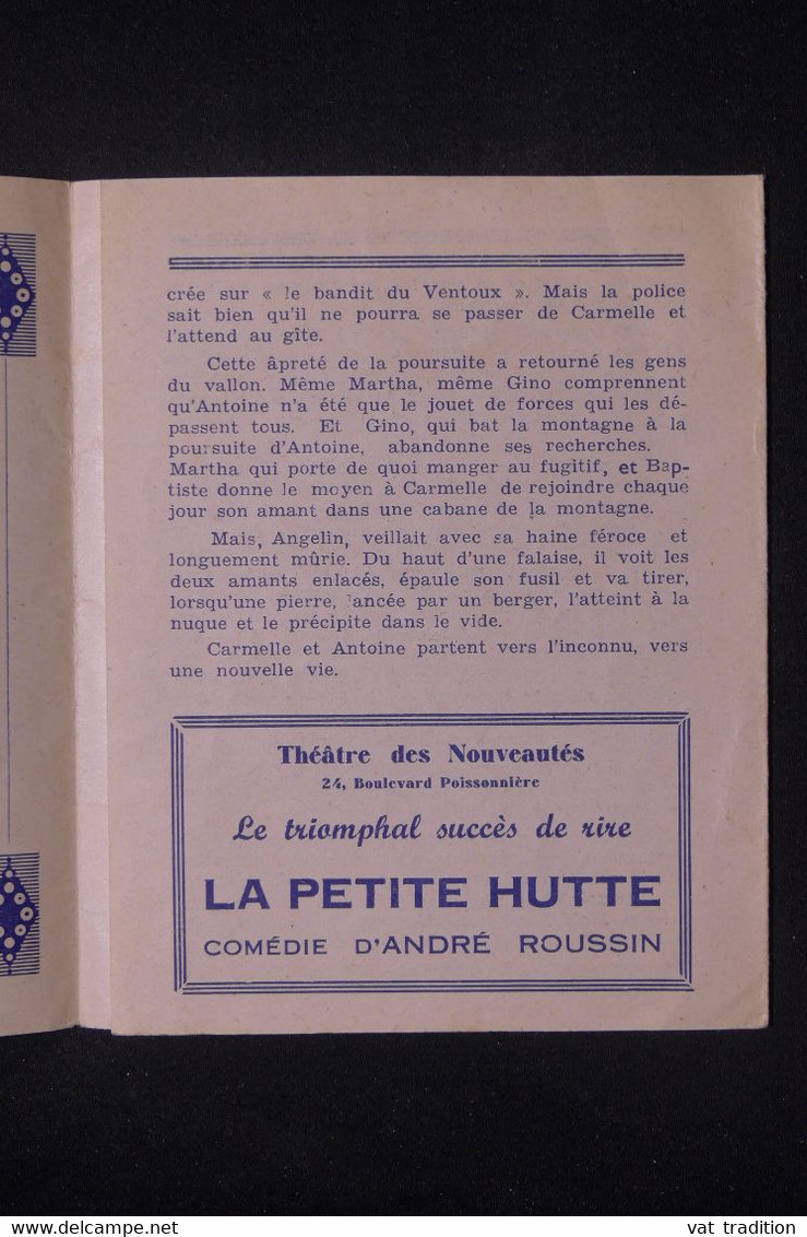 VIEUX PAPIERS - Fascicule De Programme De Marignan Marivaux - Bagarres - L 135492 - Programmi