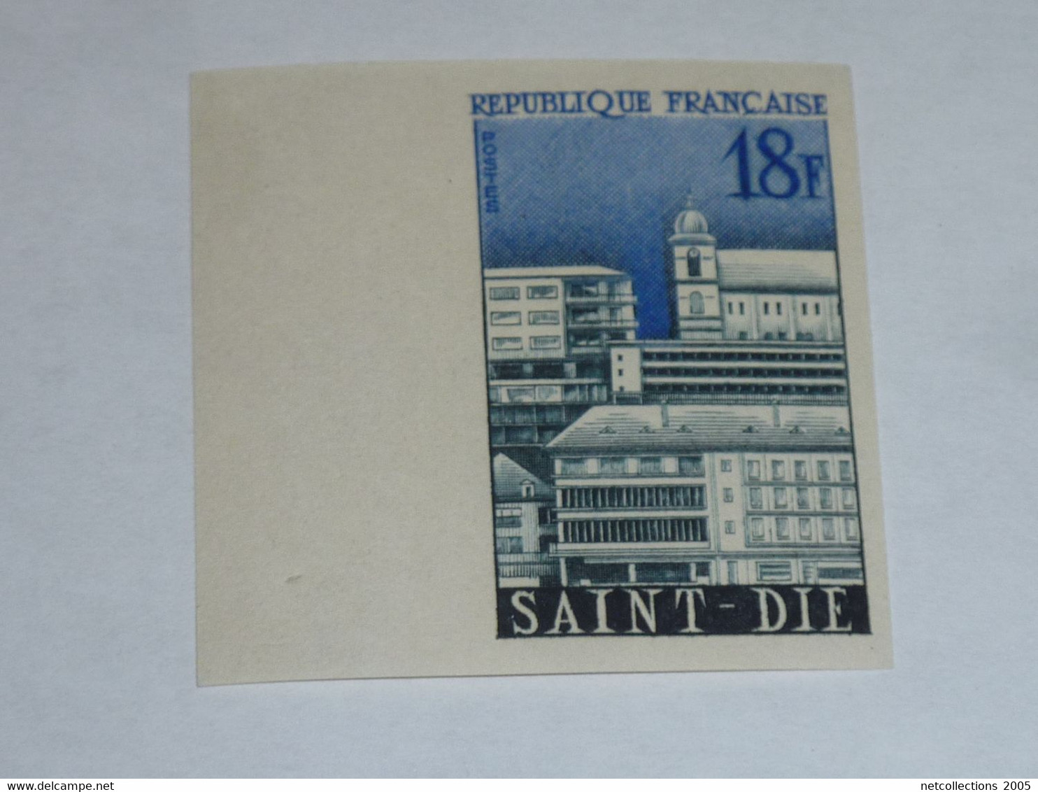 TIMBRE DE FRANCE NON DENTELE N°1154a Série: VILLES RECONSTRUITES - SAINT-DIE - NEUF SANS CHARNIERE (C.V) - 1951-1960