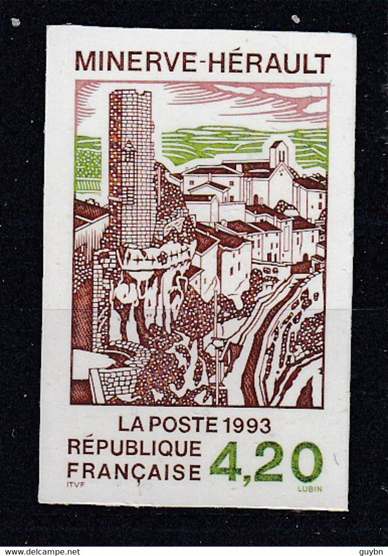 France YT 2818 ** Non Dentelé Minerve Hérault .. Cite Cathare .. Superbe MNH - 1991-2000