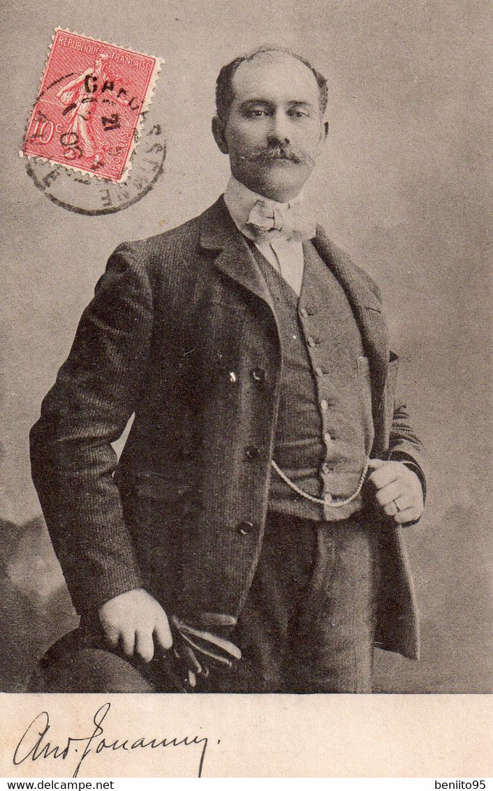 CPA De CARCASSONNE - André JOUANNIN,candidat Républicain Démocratique,le 20 Mars 1906. - Carcassonne