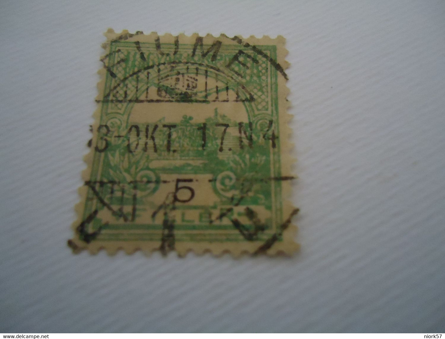 FIUME     USED STAMPS  1917  WITH POSTMARK - Ocu. Yugoslava: Fiume