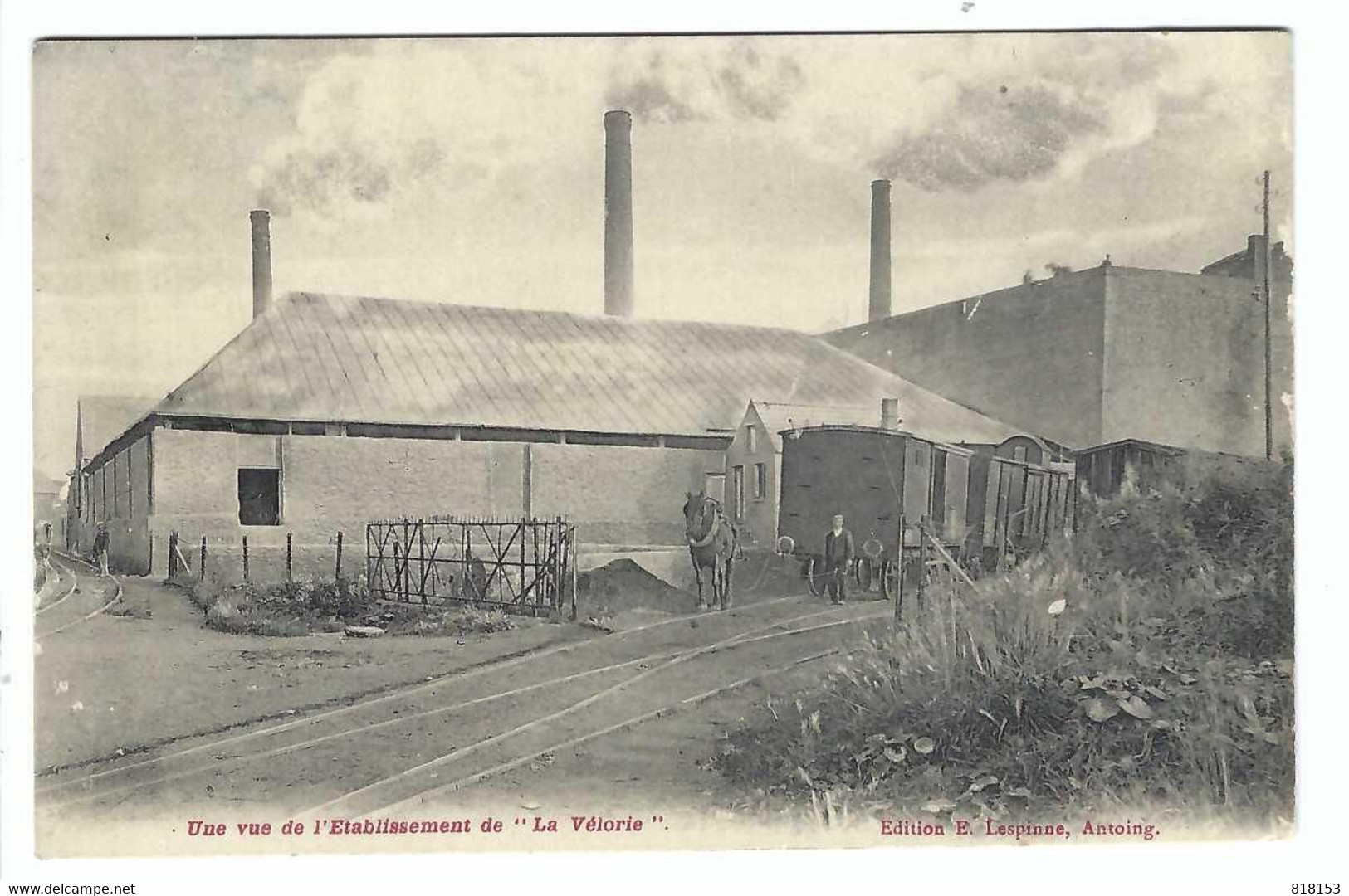 Une Vue De L'Etablissement De "La Vélorie"  Soc.Anonyme Des Carrières, CHAUX ET CIMENTS - Antoing