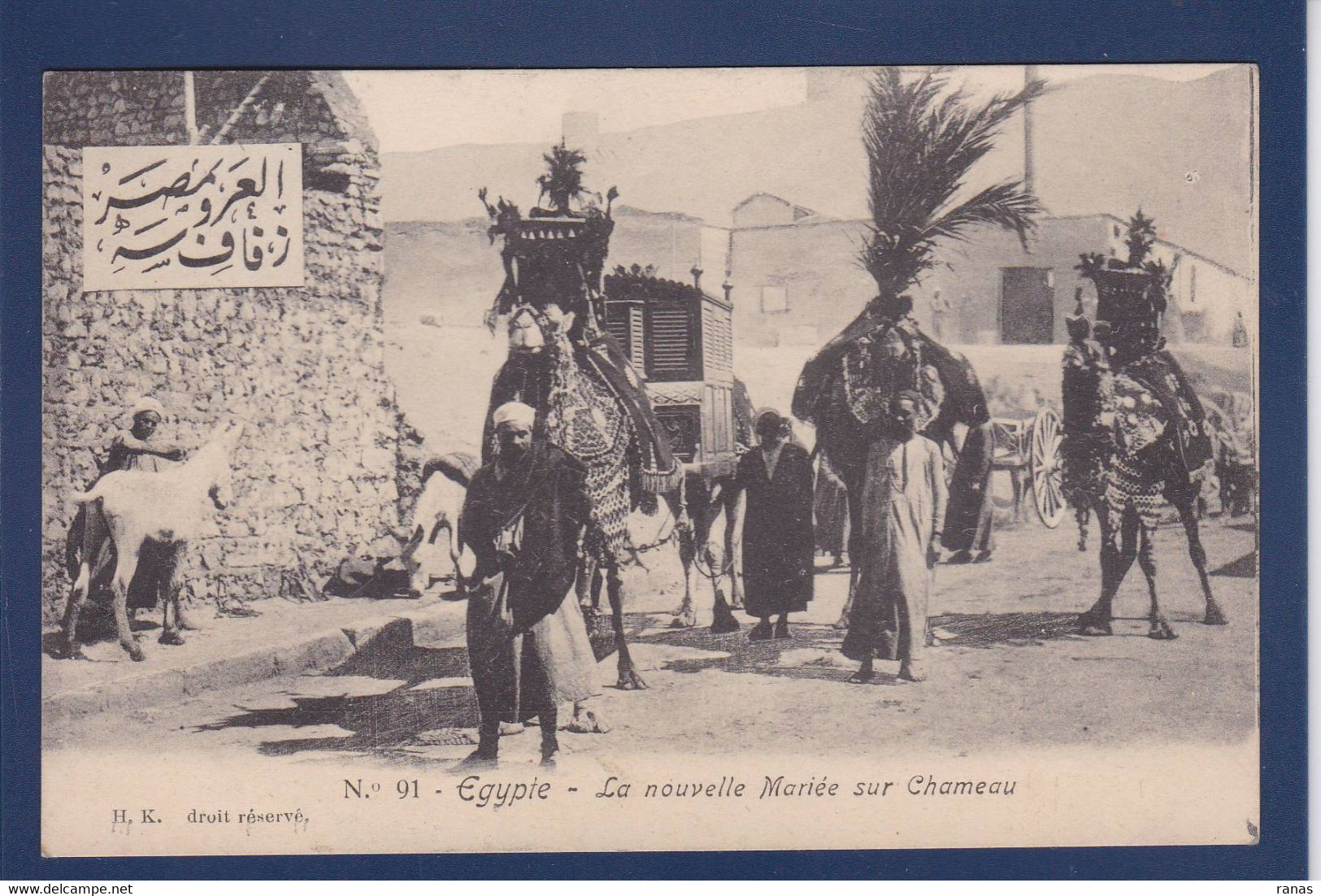 CPA Egypte Mariage Chameau Non Circulé - Andere & Zonder Classificatie