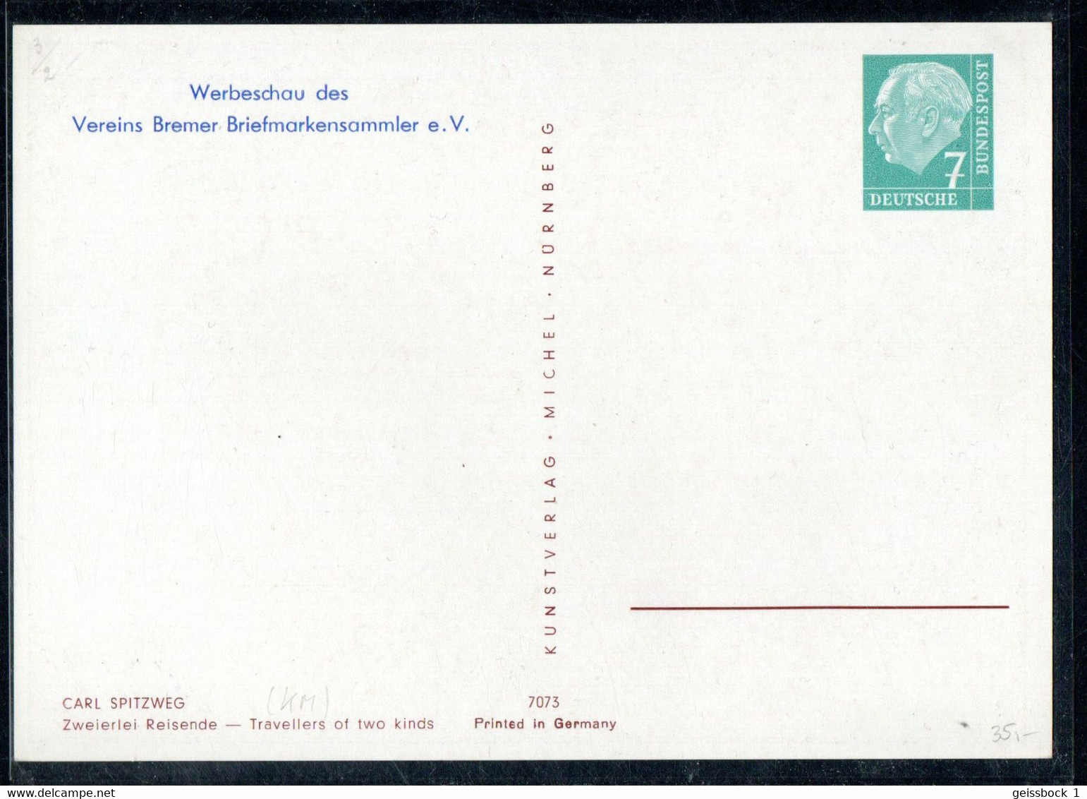 Bund 1954: PP 6/3:  Postkarte      (B007) - Cartoline Private - Nuovi