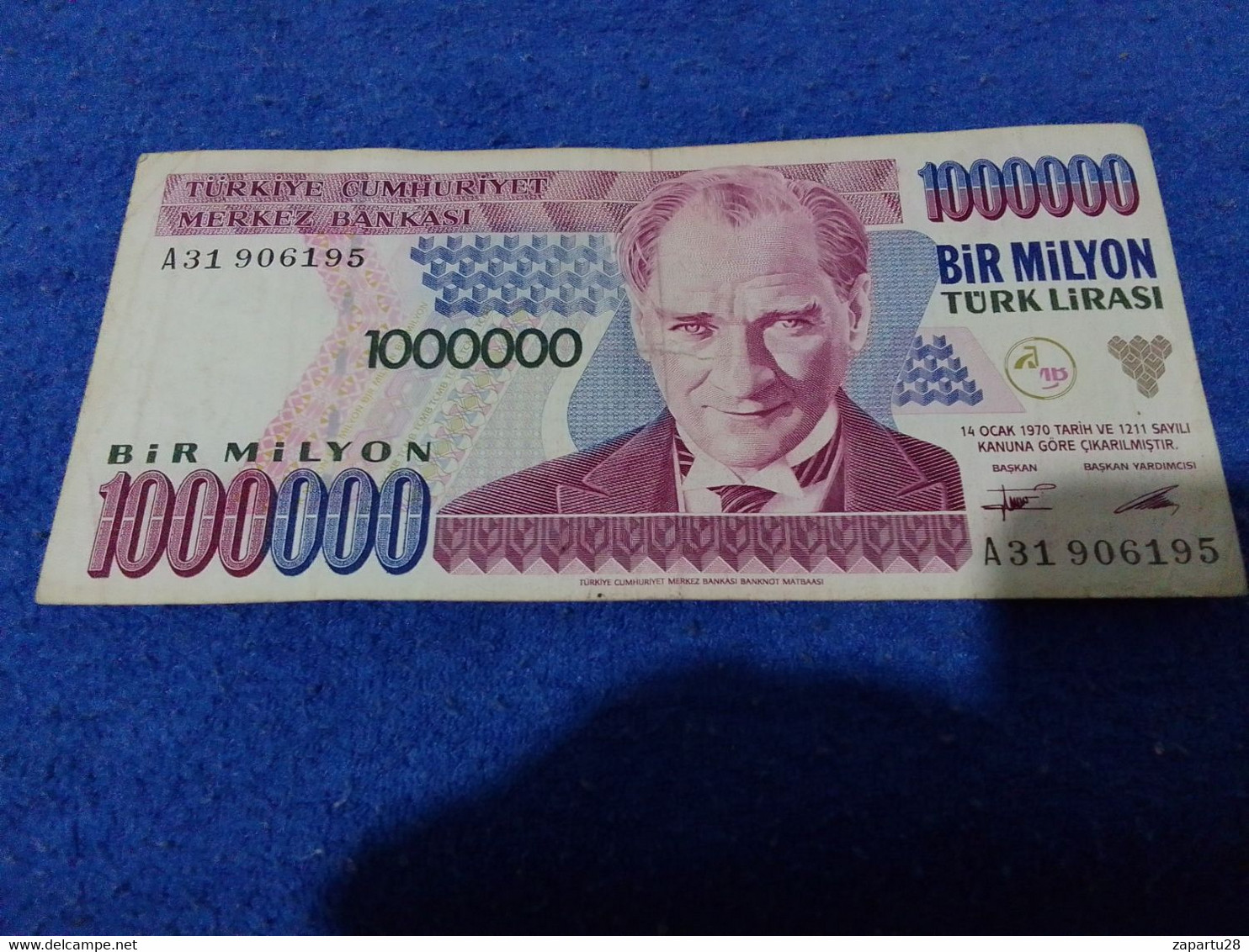 TÜRKİYE -1000 000- A31 - Turquie