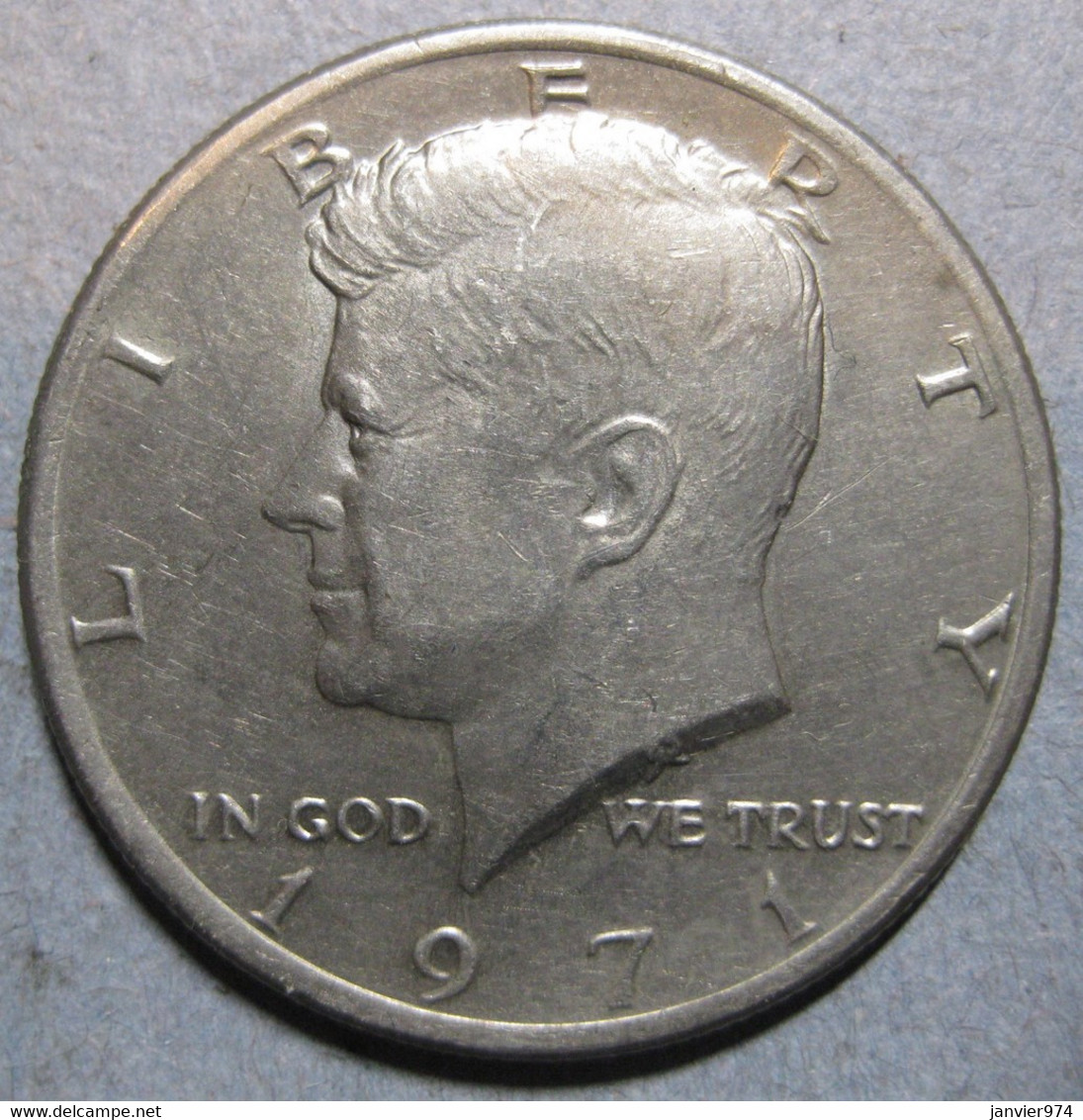 Etats Unis Half Dollar 1971, Kennedy . En Cuivre Plaqué Cupronickel, KM# 202b - 1964-…: Kennedy