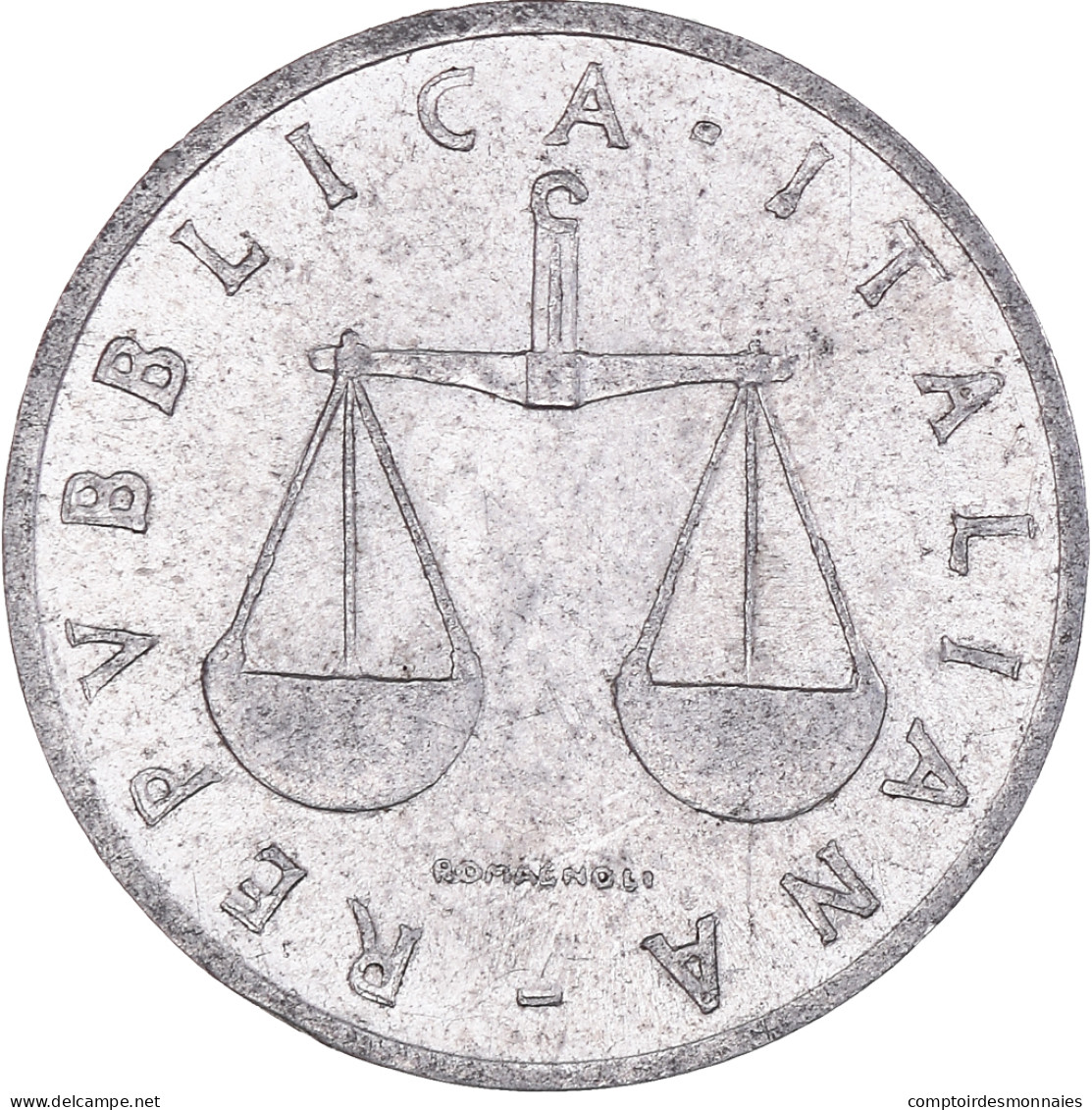 Monnaie, Italie, Lira, 1955, Rome, TB, Aluminium, KM:91 - 1 Lira