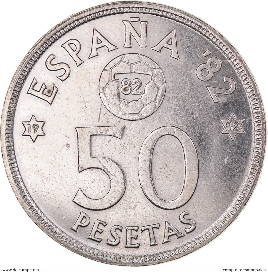 Monnaie, Espagne, Juan Carlos I, 50 Pesetas, 1982, Madrid, SUP, Cupro-nickel - 50 Peseta