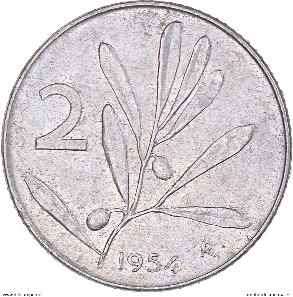 Monnaie, Italie, 2 Lire, 1954, Rome, TTB, Aluminium, KM:91 - 2 Liras