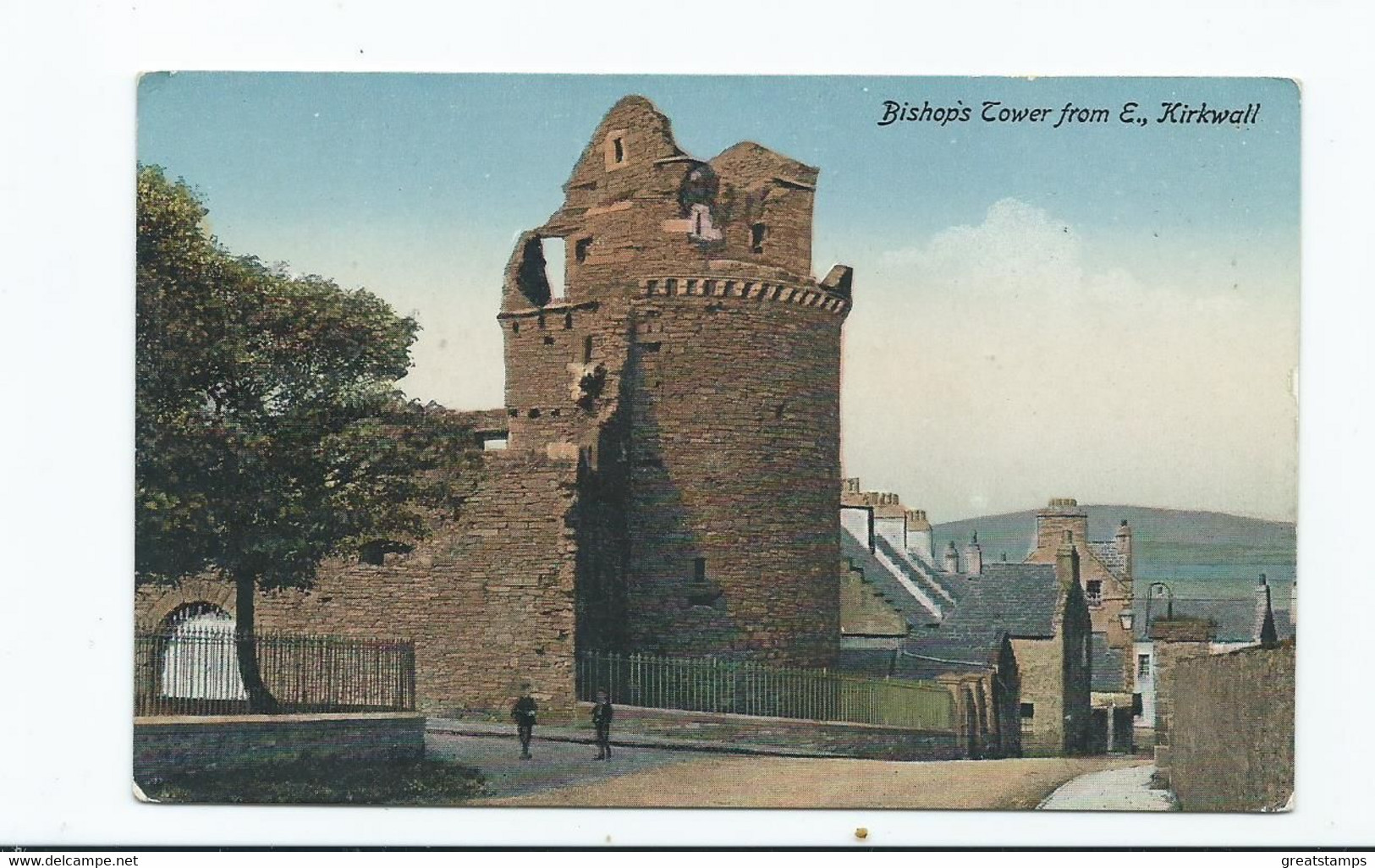 Scotland Postcard Orkney Kirkwall Bishop's Tower Valentine's Unused - Orkney