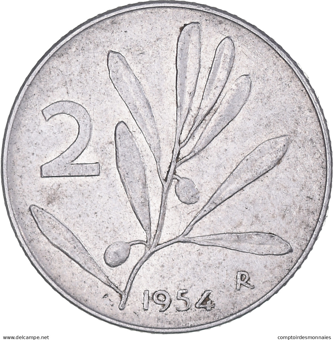 Monnaie, Italie, 2 Lire, 1954, Rome, TB, Aluminium, KM:94 - 2 Lire