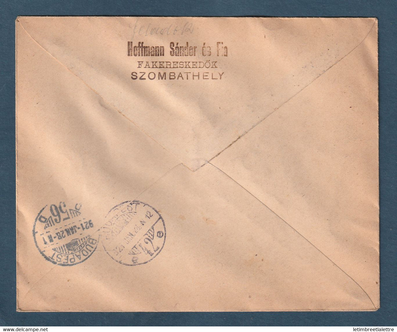 ⭐ Hongrie - Poste Aérienne - YT N° 3 à 5 Sur Lettre - Premier Vol Szombathely Pour Budapeste - 21 Janvier 1927 ⭐ - Lettres & Documents