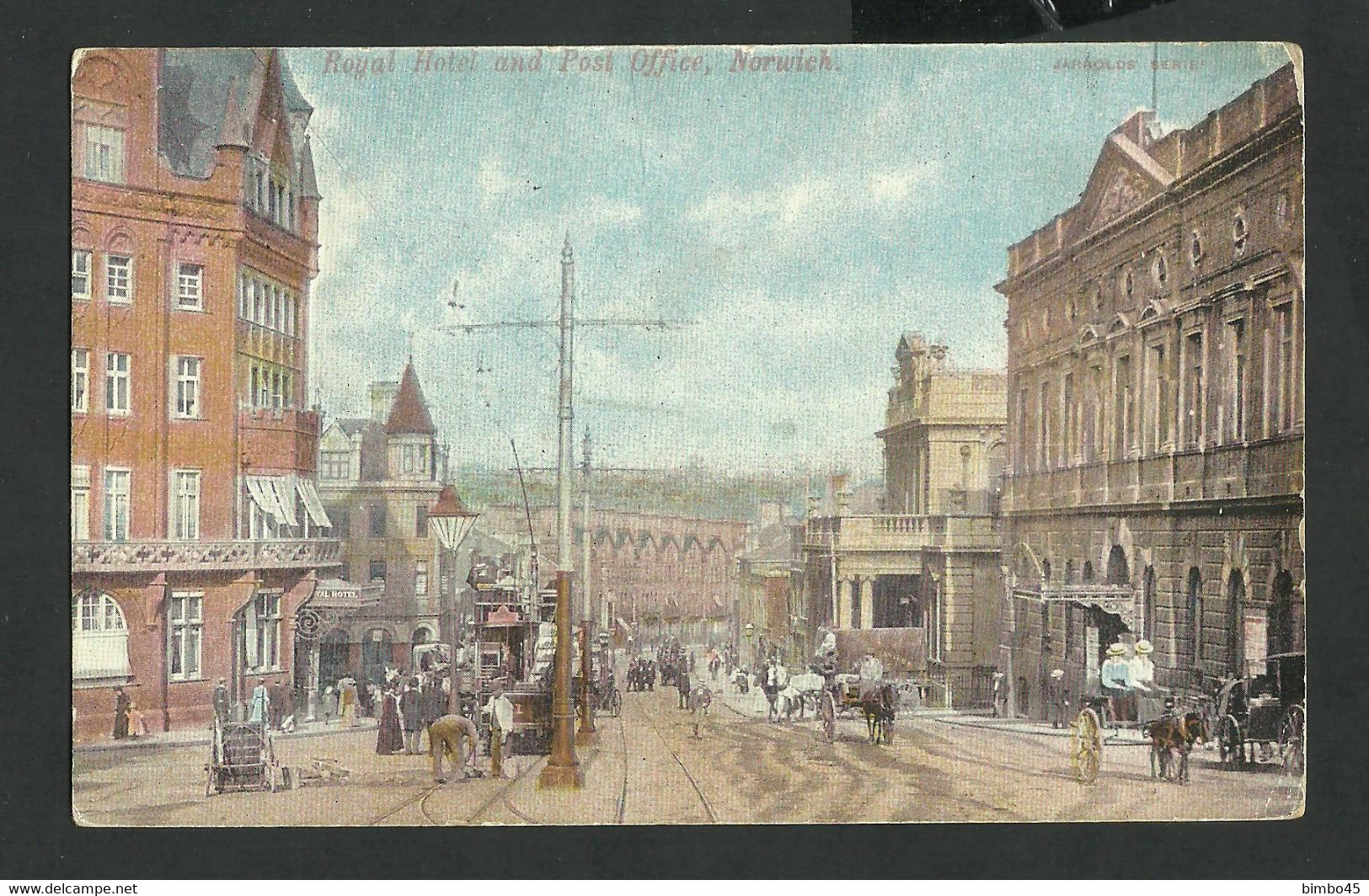 UK  /  ENGLAND  -- Norwich  -  Royal Hotel And Post Office -   Norwich   1906  /  JARROLDS SERIE - Norwich