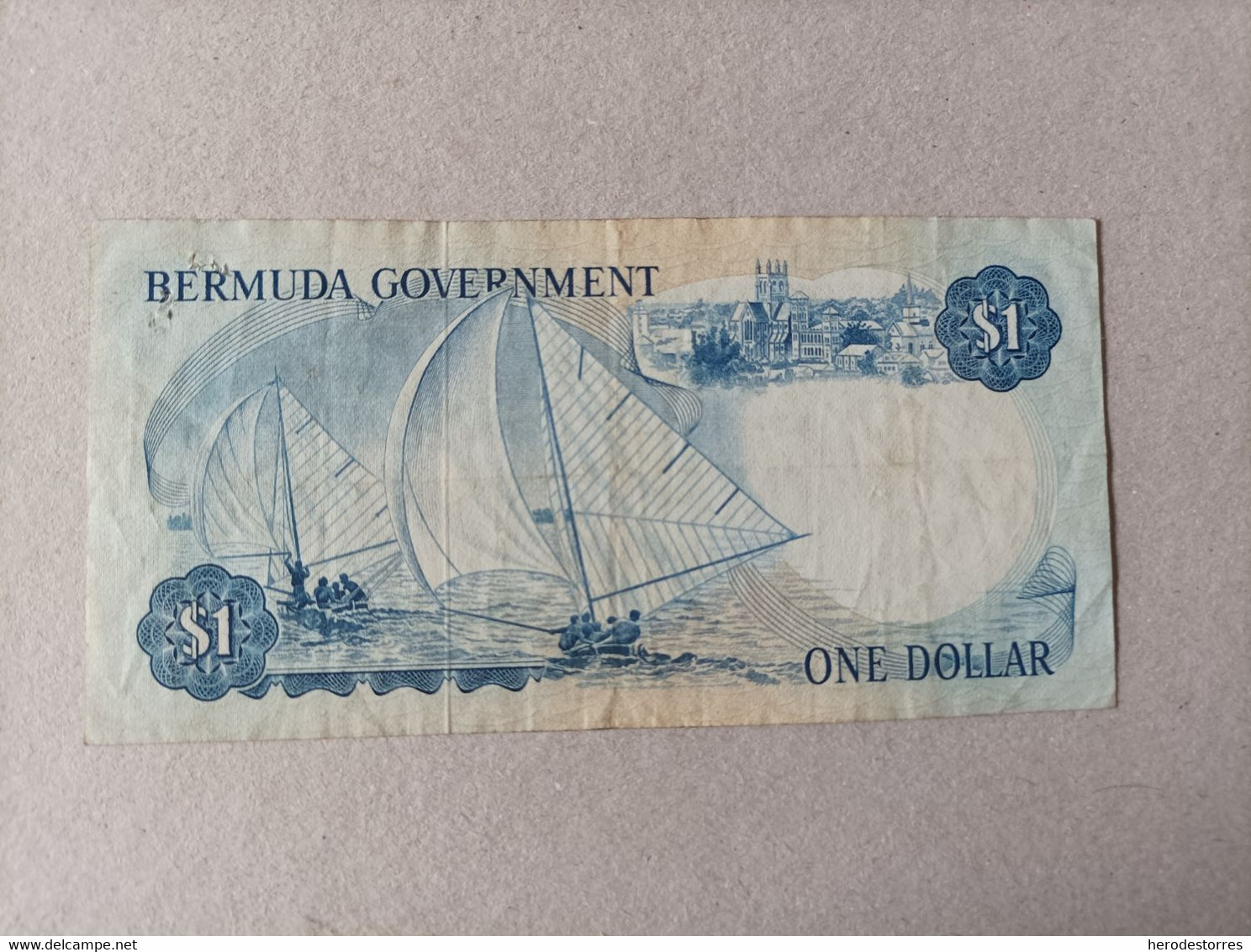 Billete De Bermuda De 1 Dólar, Año 1970, Serie A - Bermuda