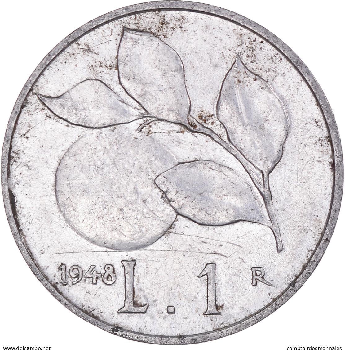 Monnaie, Italie, Lira, 1948, Rome, TB, Aluminium, KM:87 - 1 Lire