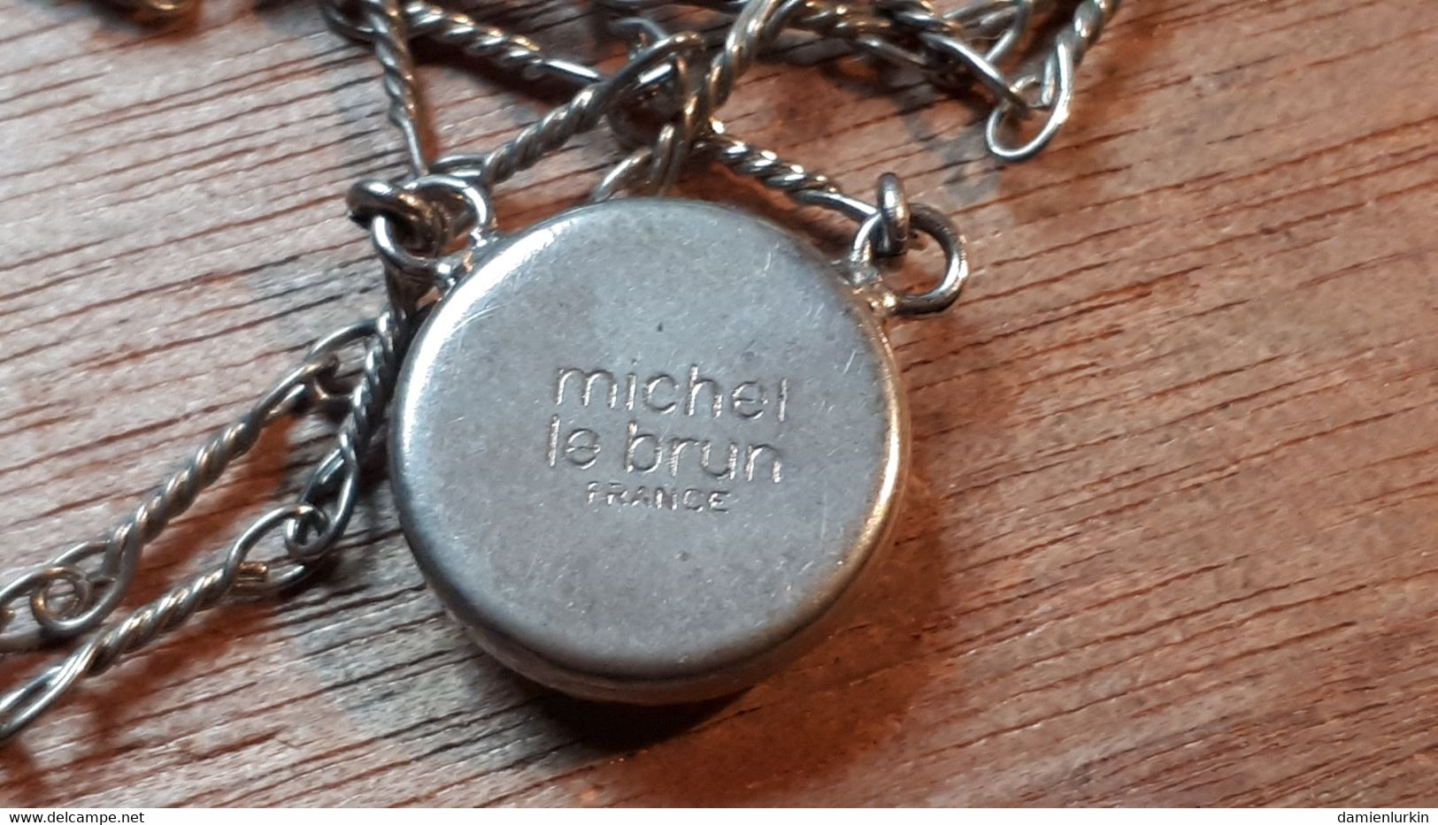 FRANCE CHAINE +/- 38CM + RARE PENDENTIF éMAILLé "MON AMI PIERROT" SIGNé MICHEL LE BRUN - Necklaces/Chains