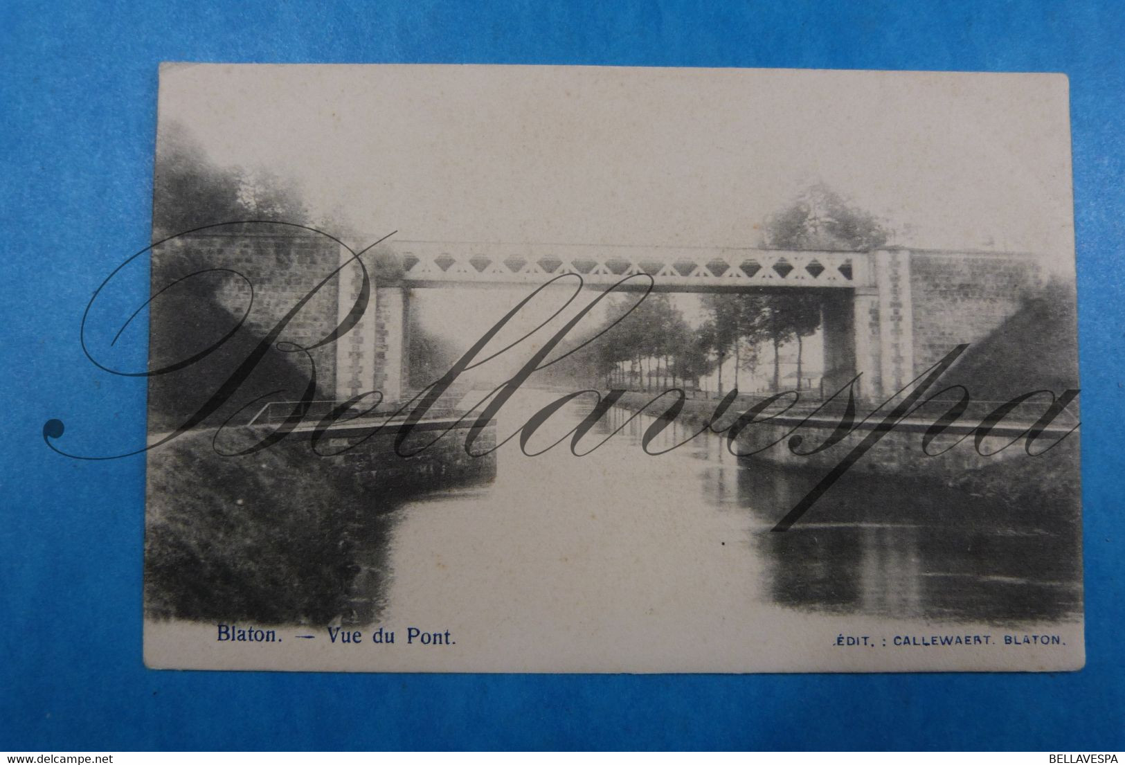 Blaton Vue Du Pont.  Kanaal Canal Peniche Binnenvaart-1903 - Bernissart