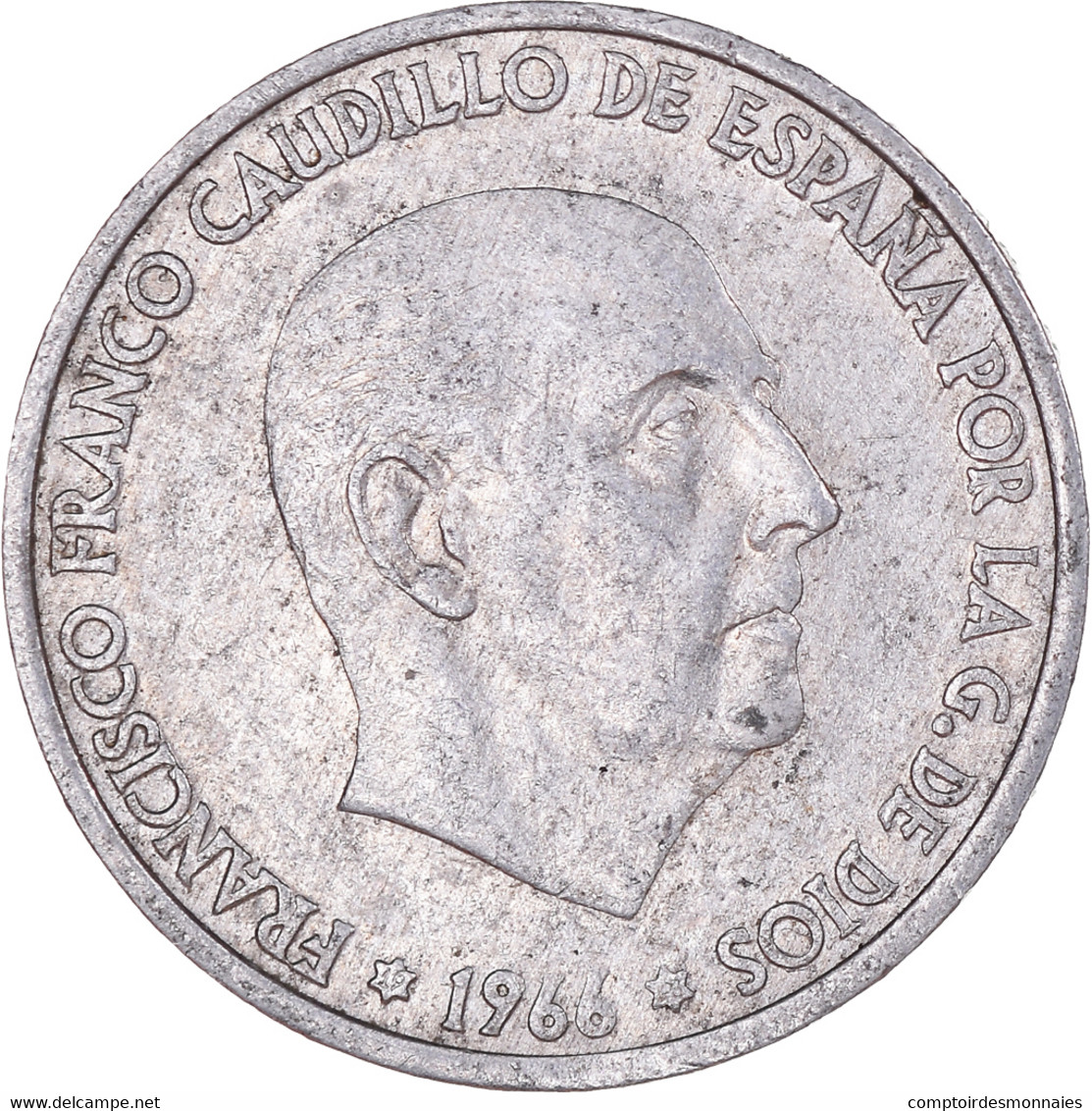 Monnaie, Espagne, Francisco Franco, Caudillo, 50 Centimos, 1966, SUP+ - 50 Centesimi