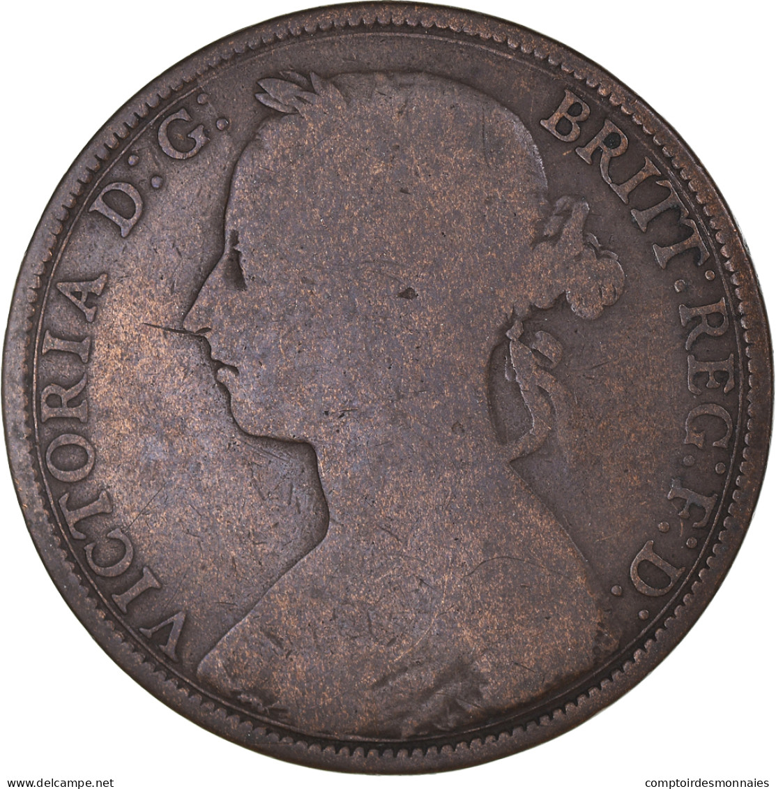 Monnaie, Grande-Bretagne, Victoria, Penny, 1889, TB+, Bronze, KM:755 - D. 1 Penny