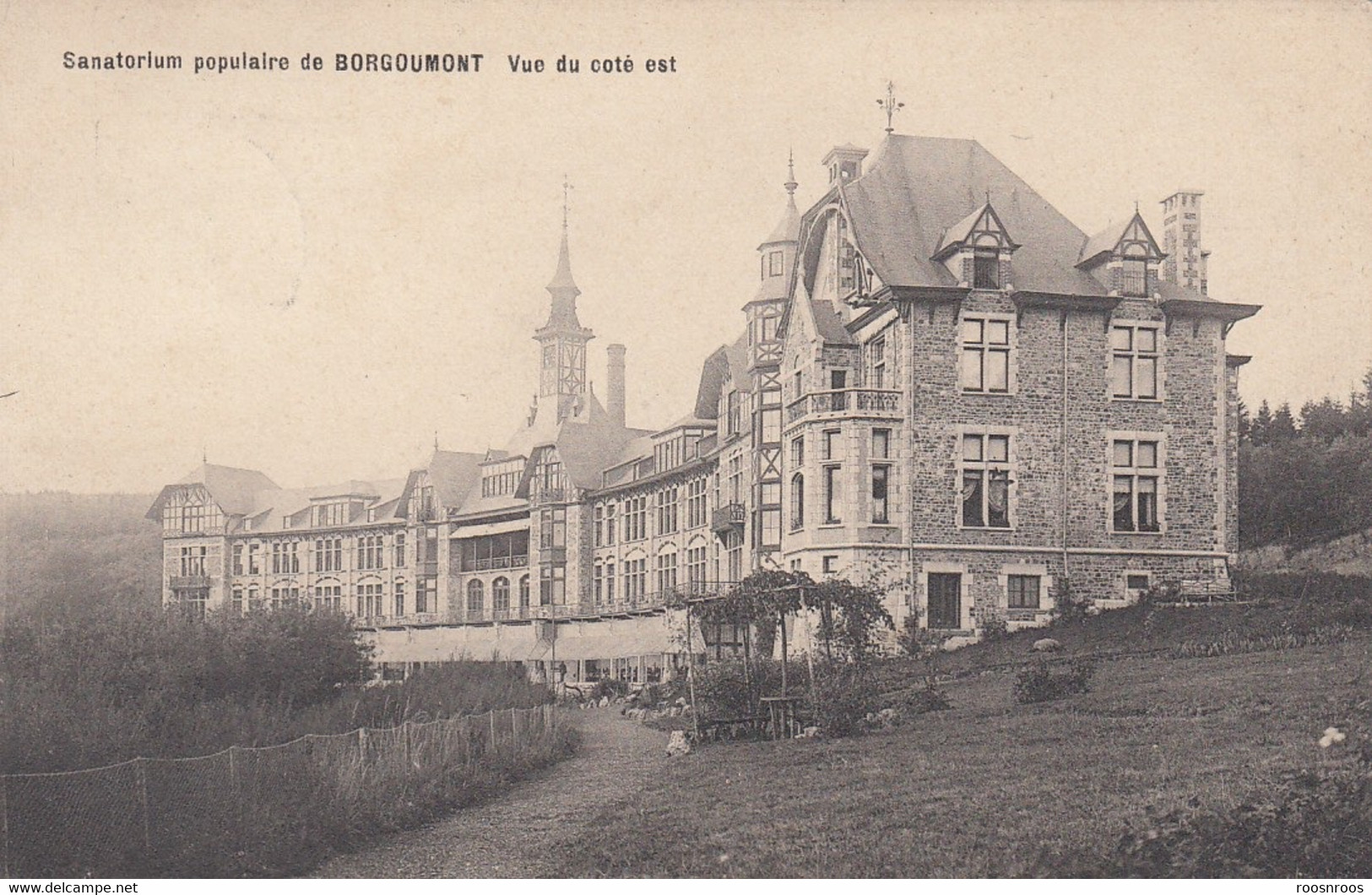 CP  BELGIQUE BORGOUMONT STOUMONT - SANATORIUM POPULAIRE - VUE DU COTE EST - Stoumont