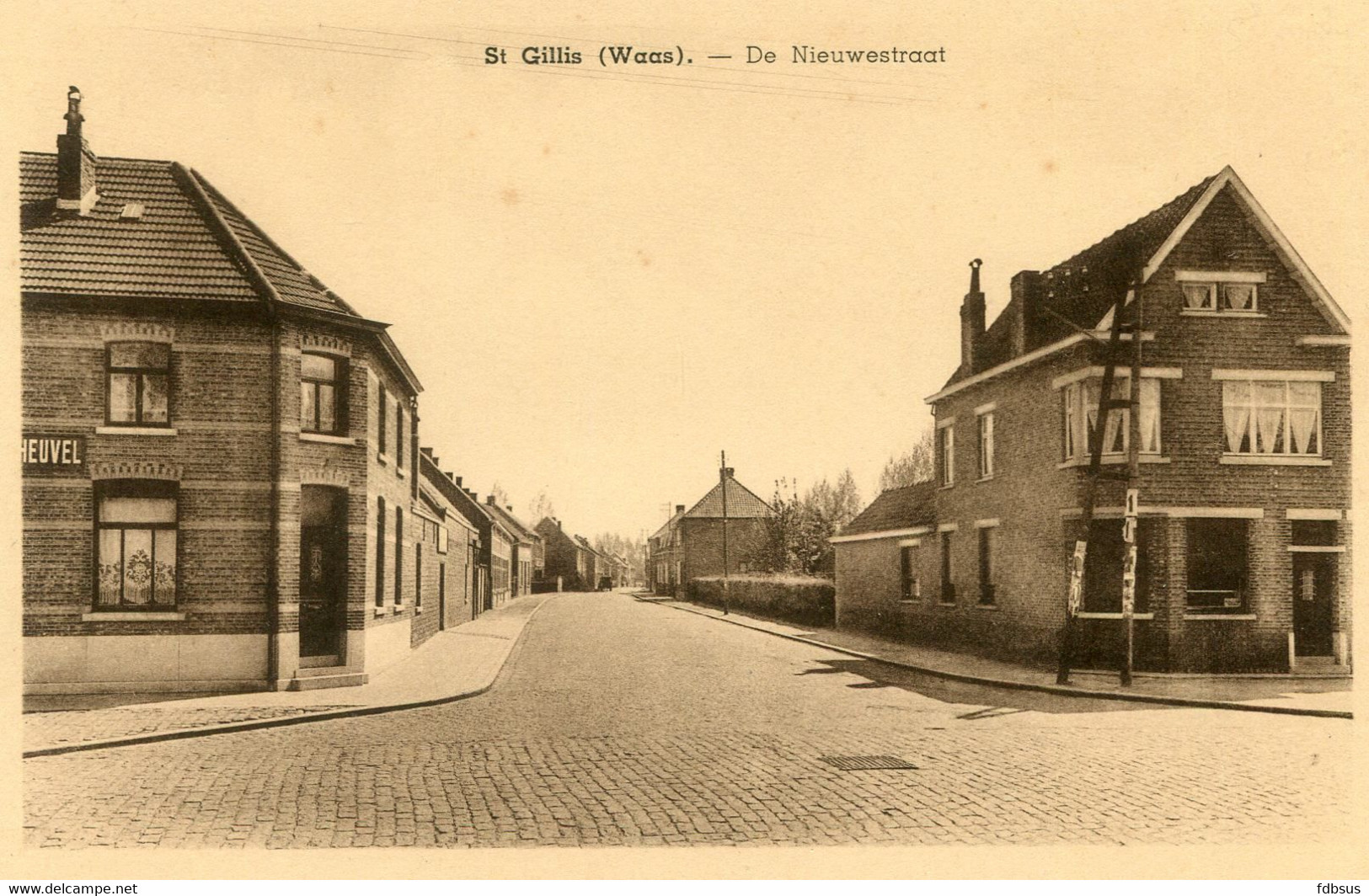 NIEUWESTRAAT - UITG. H. DE NYS KERKSTRAAT - EDIT. PAPETERIE ST. AMANDS GENT - BIER VAN DE  HEUVEL - Sint-Gillis-Waas