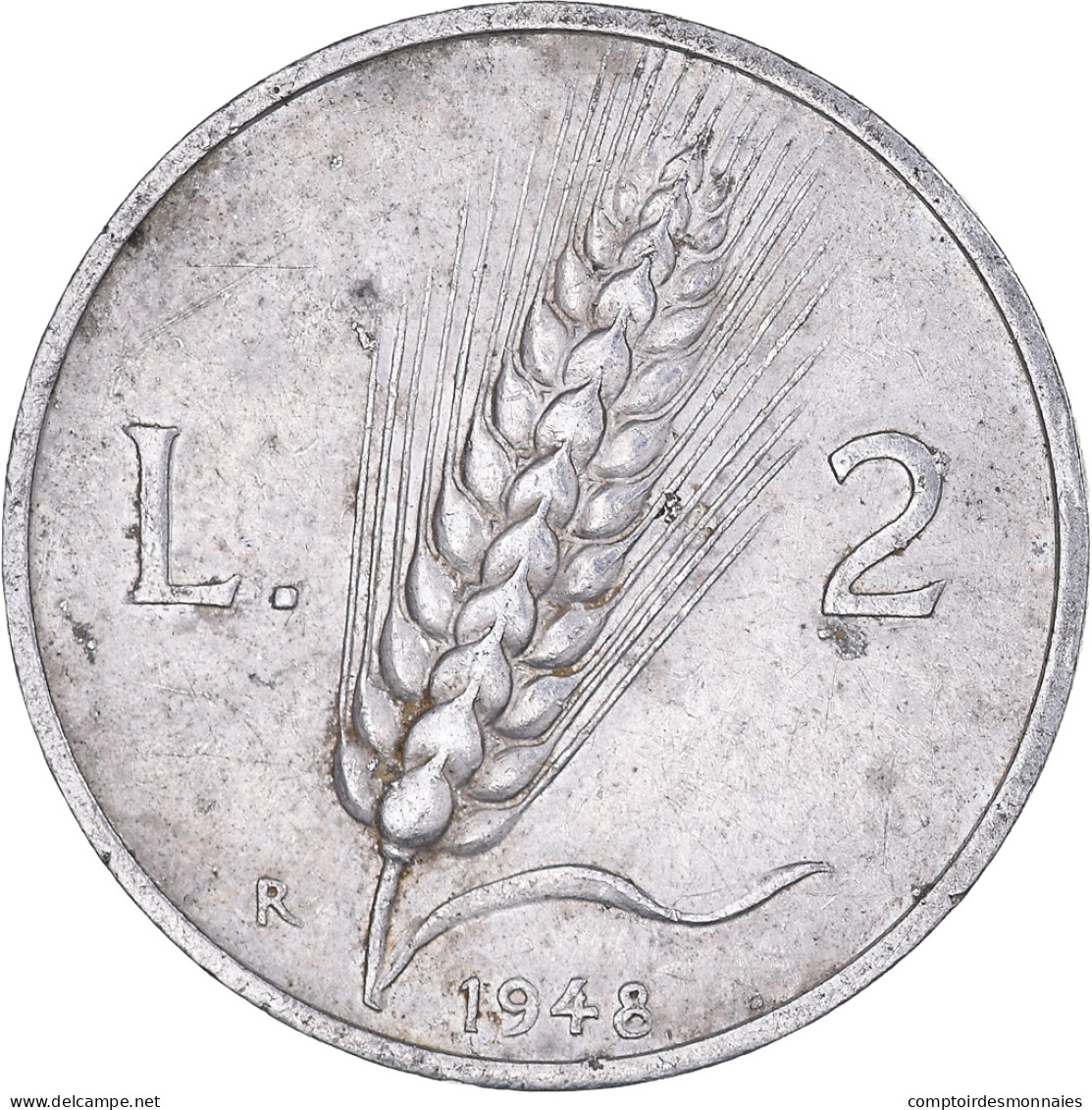Monnaie, Italie, 2 Lire, 1948, Rome, TB, Aluminium, KM:88 - 2 Lire