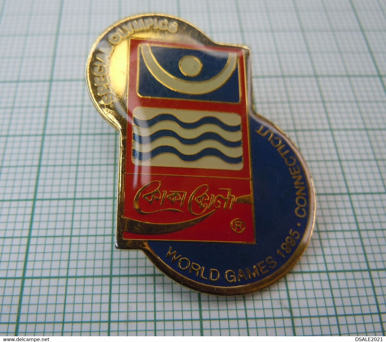 Special Olympics 1995 World Games Swim Swimming Bangladesh COCA-COLA, Coca-Cola Sponsor Lapel Pin Badge (ds786) - Schwimmen