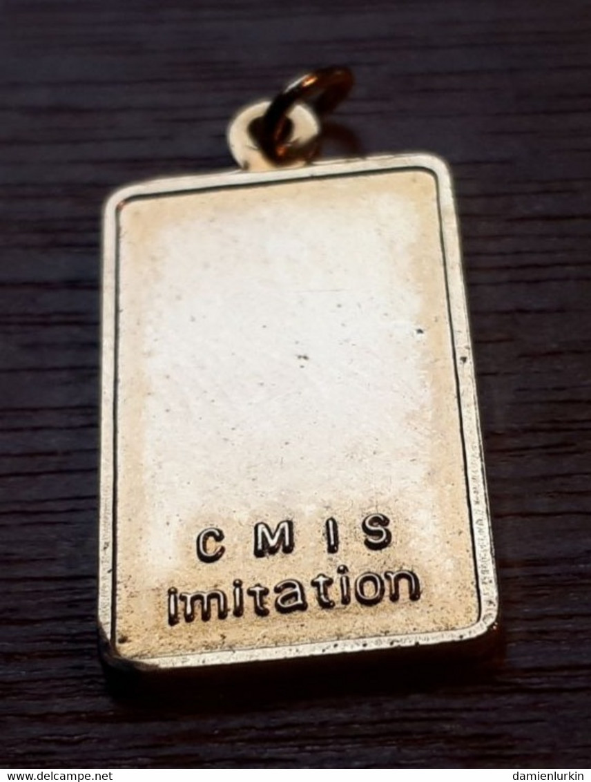 PENDENTIF CMIS IMITATION 5G. FINE GOLD 999.9 JOHNSON MELTER ASSAYER +/-13/22MM POIDS 2.2GR - Anhänger