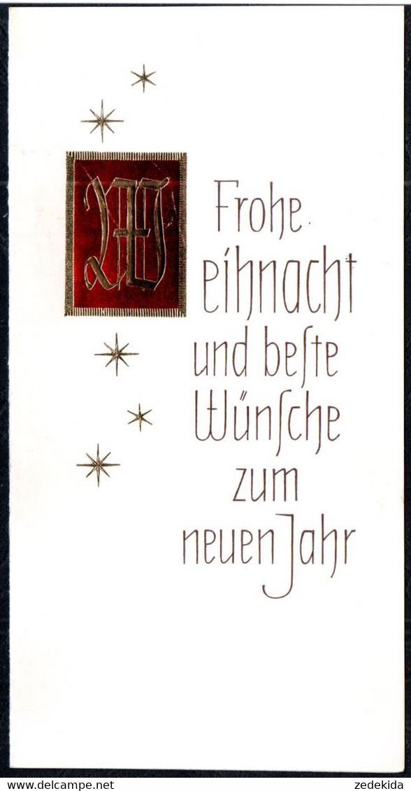 3850 - Glückwunschkarte Weihnachten - Klappkarte - Verlag DDR Grafik - Altri & Non Classificati