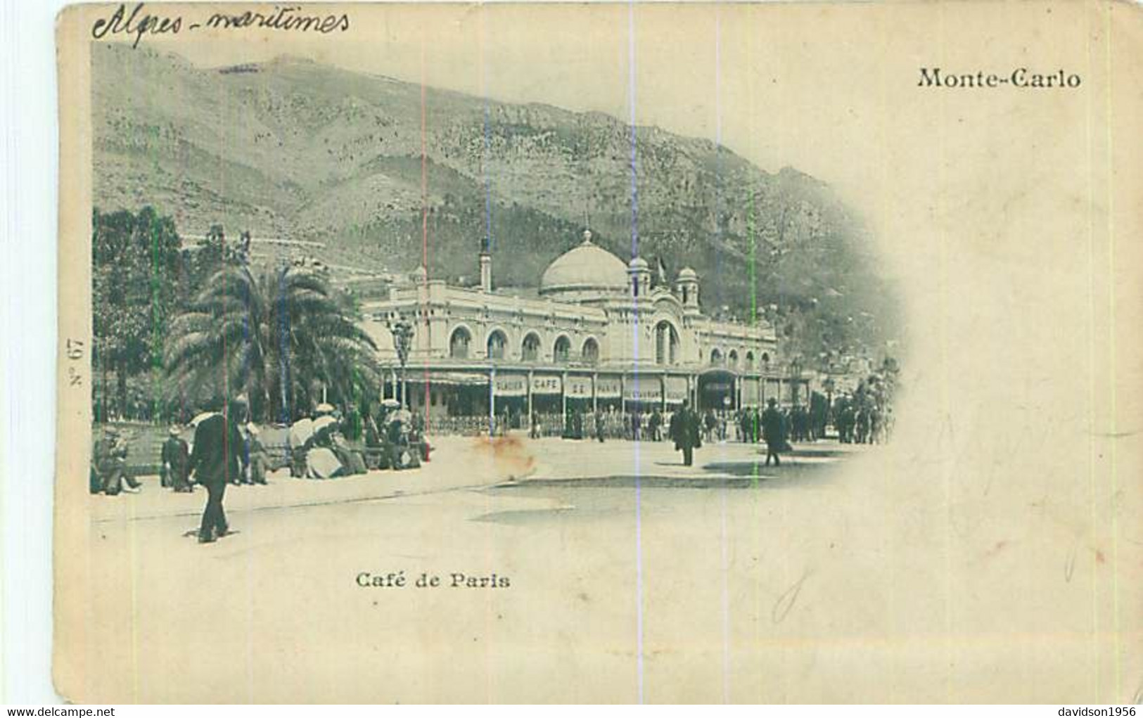 Cpa  -  Monte Carlo  - Café De Paris   , Animée         AD660 - Monte-Carlo
