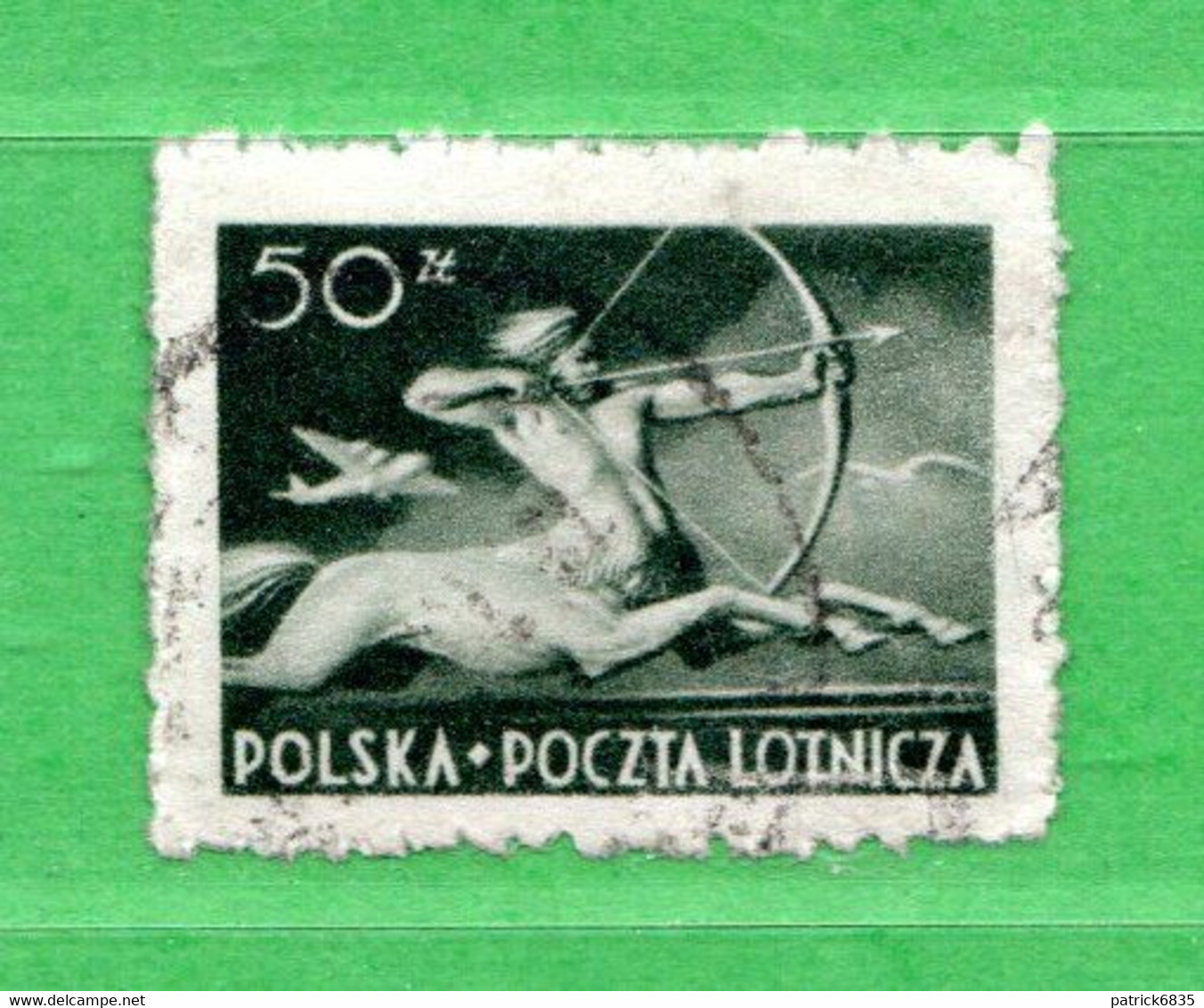 (Us.5) POLONIA ° - AIRMAIL - 1948 - CENTAURE.  Yv. 21. Oblitéré Come Scansione - Usati