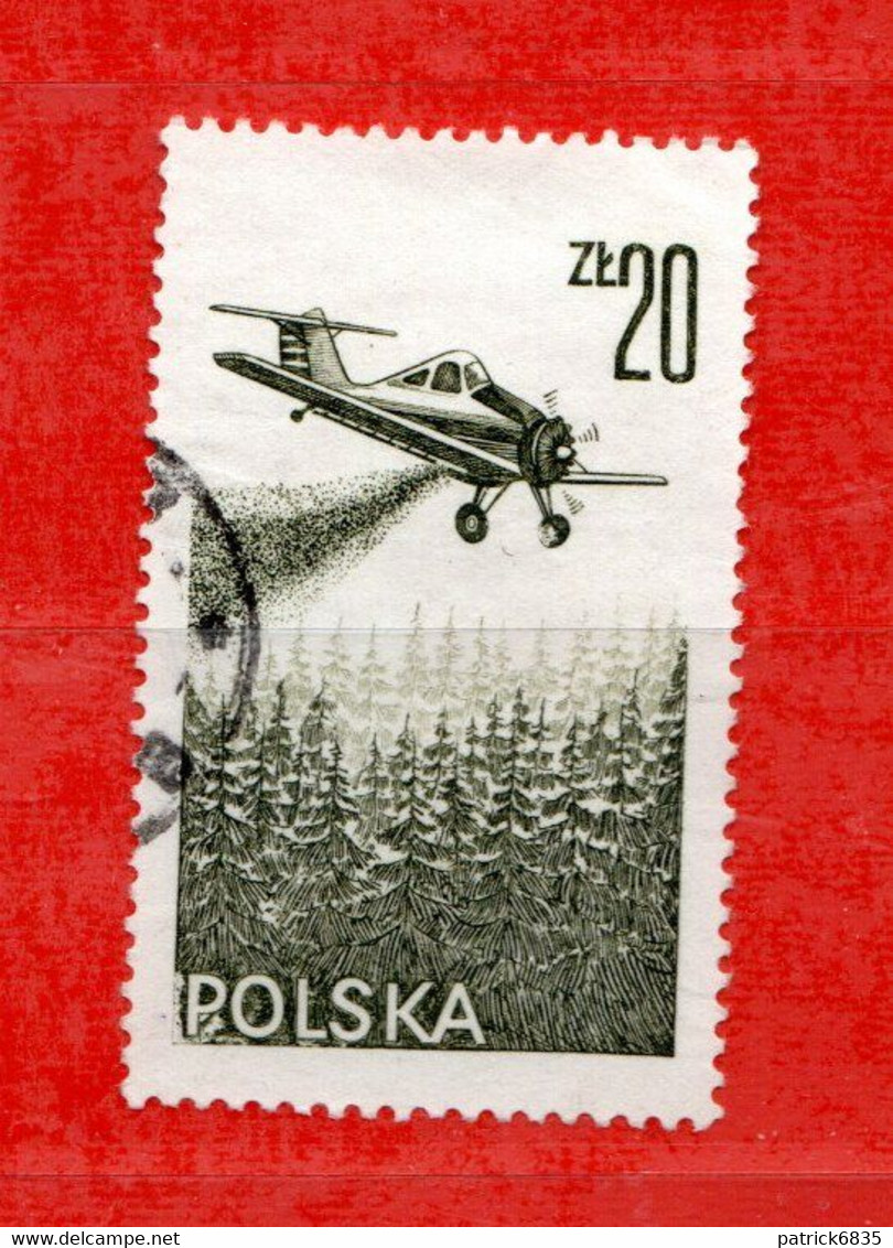 (Us.5) POLONIA ° - AIRMAIL - 1976 - AVIONS.  Yv. 55.  Oblitéré Come Scansione - Usados