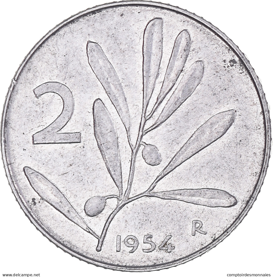 Monnaie, Italie, 2 Lire, 1954, Rome, TTB, Aluminium, KM:94 - 2 Liras