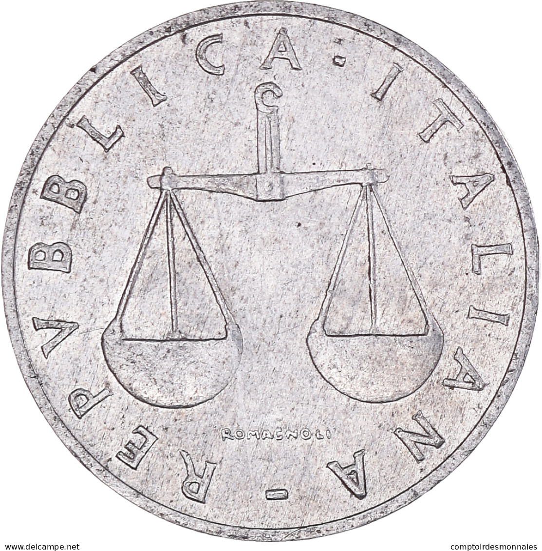 Monnaie, Italie, Lira, 1957, Rome, TB, Aluminium, KM:91 - 1 Lire