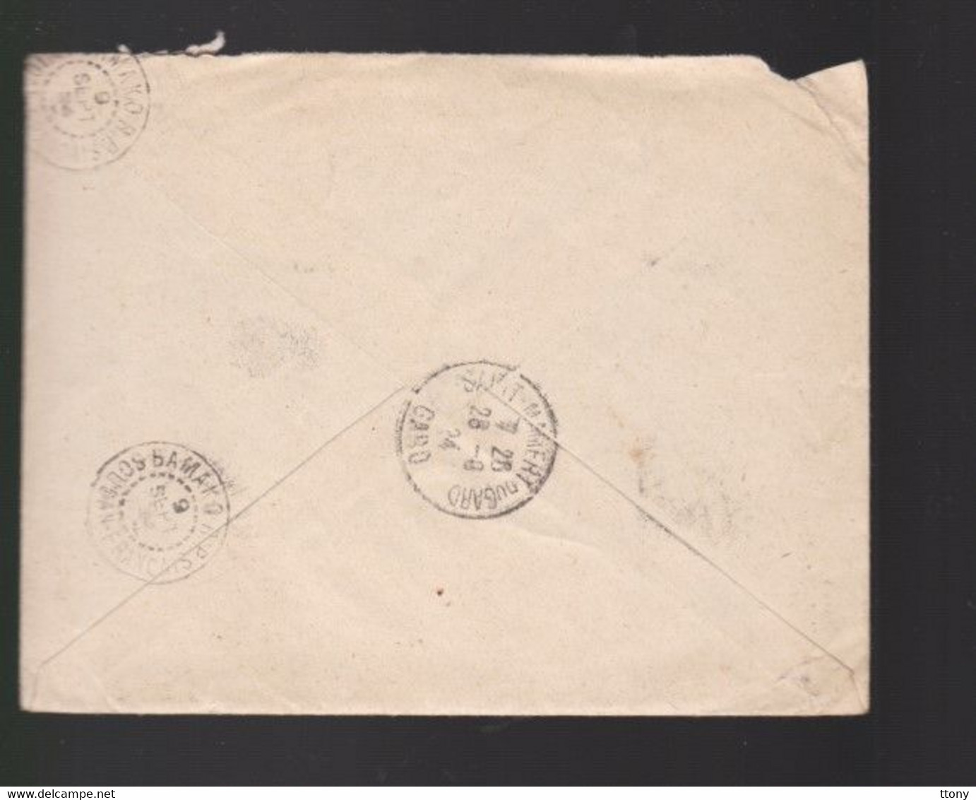 2  Timbres  Soudan Français   20 C Et 5 C   Année 1924   Destination Parignargues    Gard - Covers & Documents