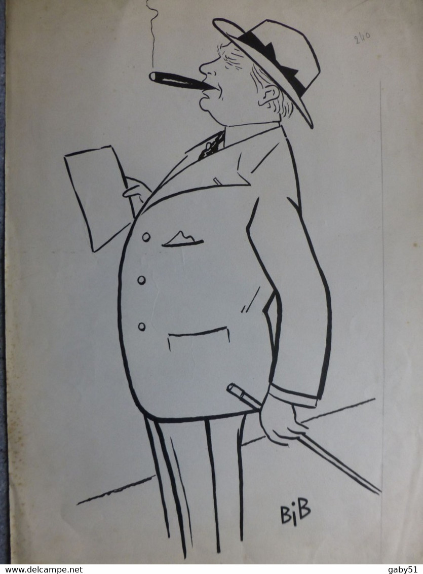 J. COHN, Producteur ? Dessin Original De Georges Breitel, Vers 1925, Encre De Chine, UNIQUE ; G 04 - Drawings